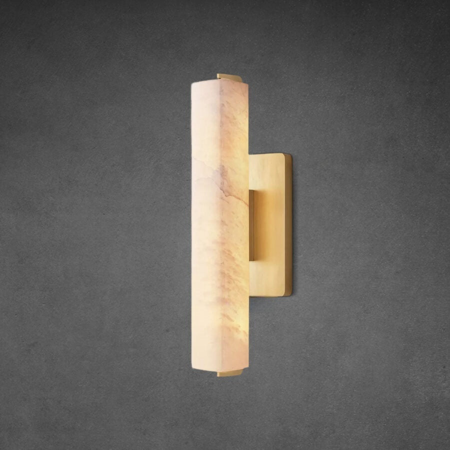 Audubon Alabaster Single Sconce
