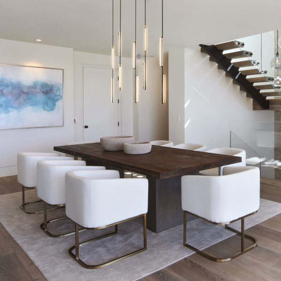 Auduben Crystal Linear Chandelier 54″