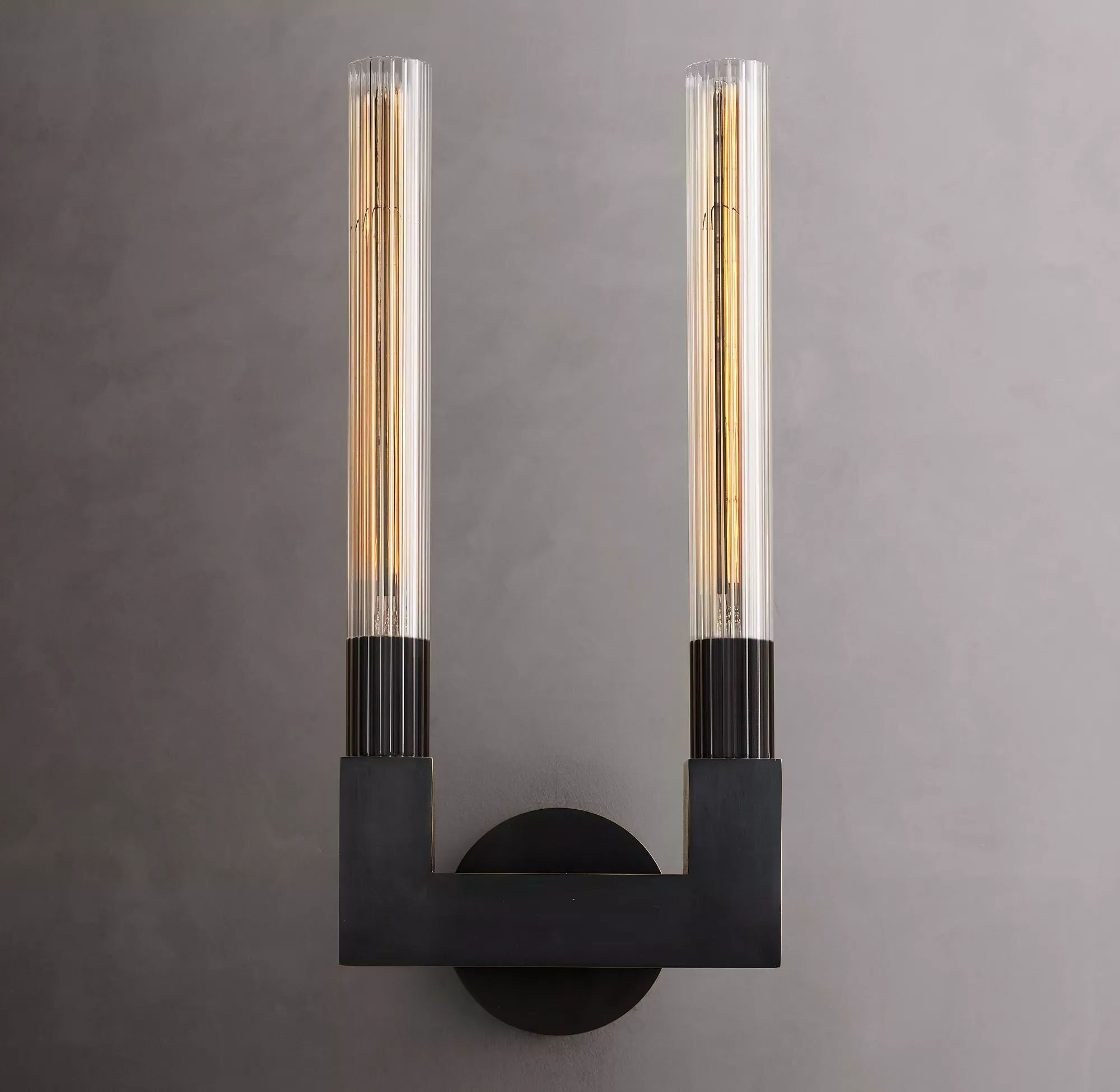 Cannele Double Head Outdoor Wall Sconce-konalight