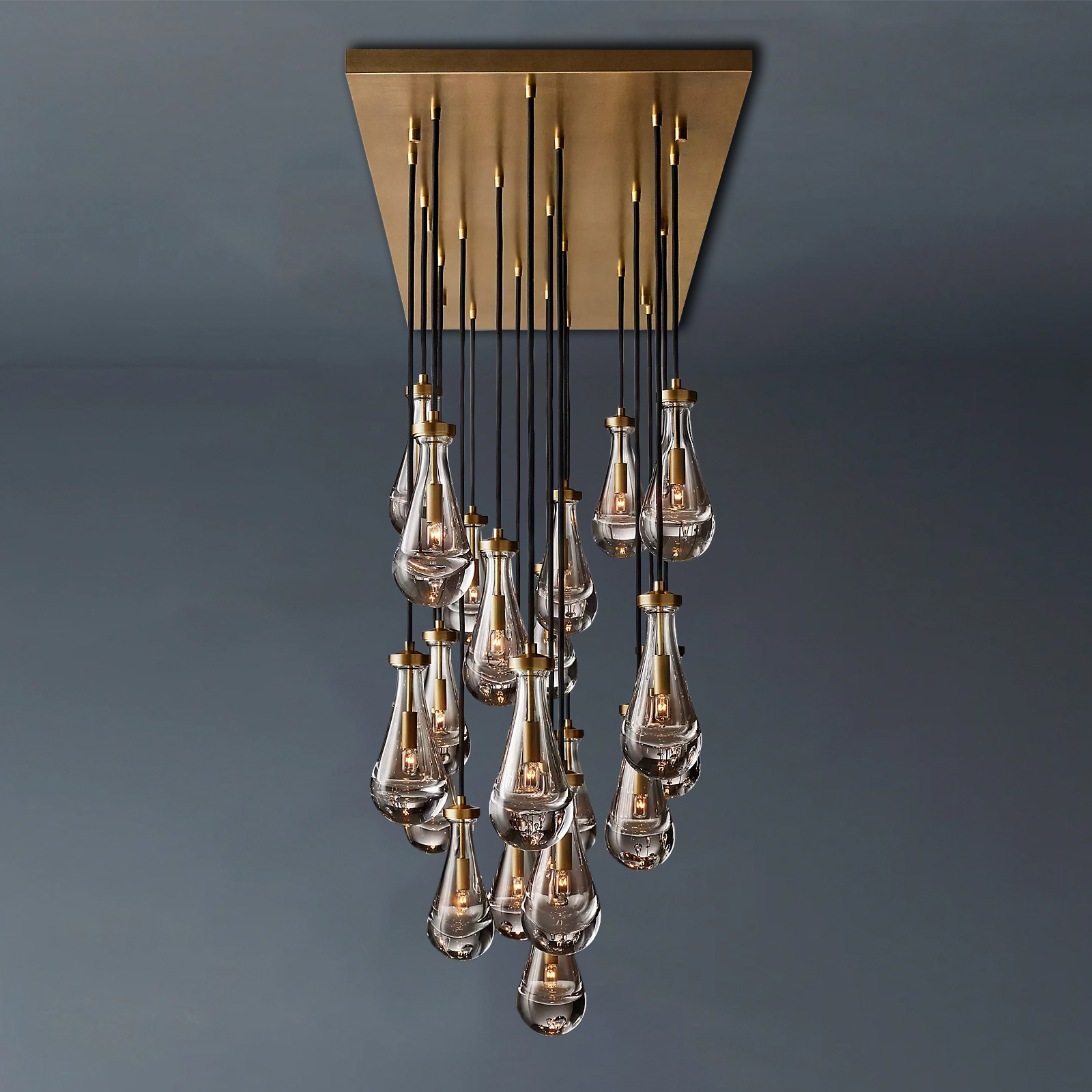 Raindrop Rectangular Chandelier 72"-konalight