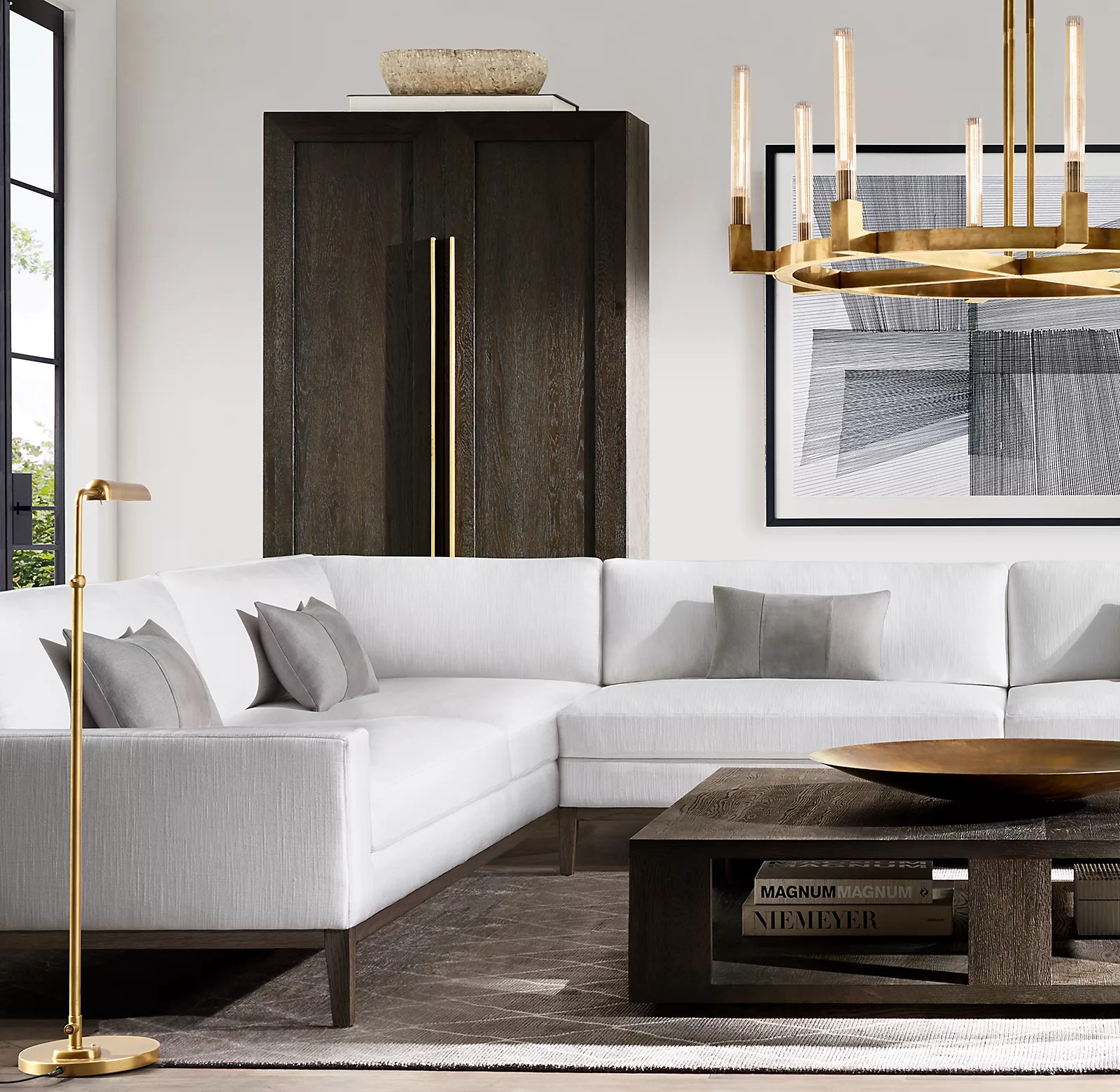 Cannele Round Chandelier 48" For Living Room-konalight