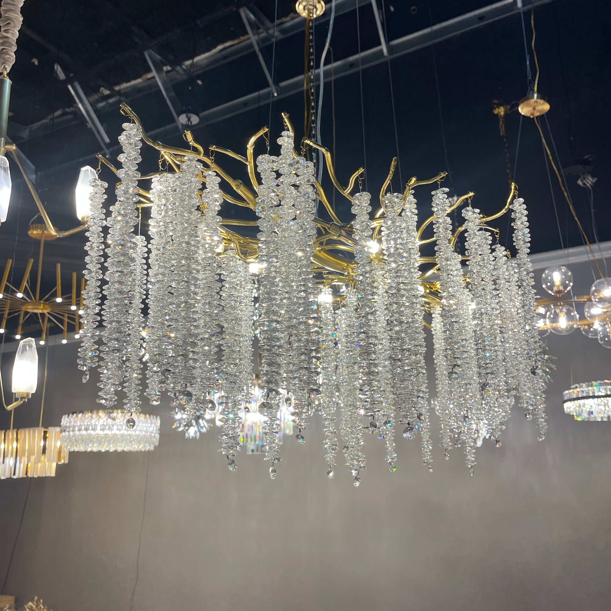 Branching Crystal Chandelier-konalight