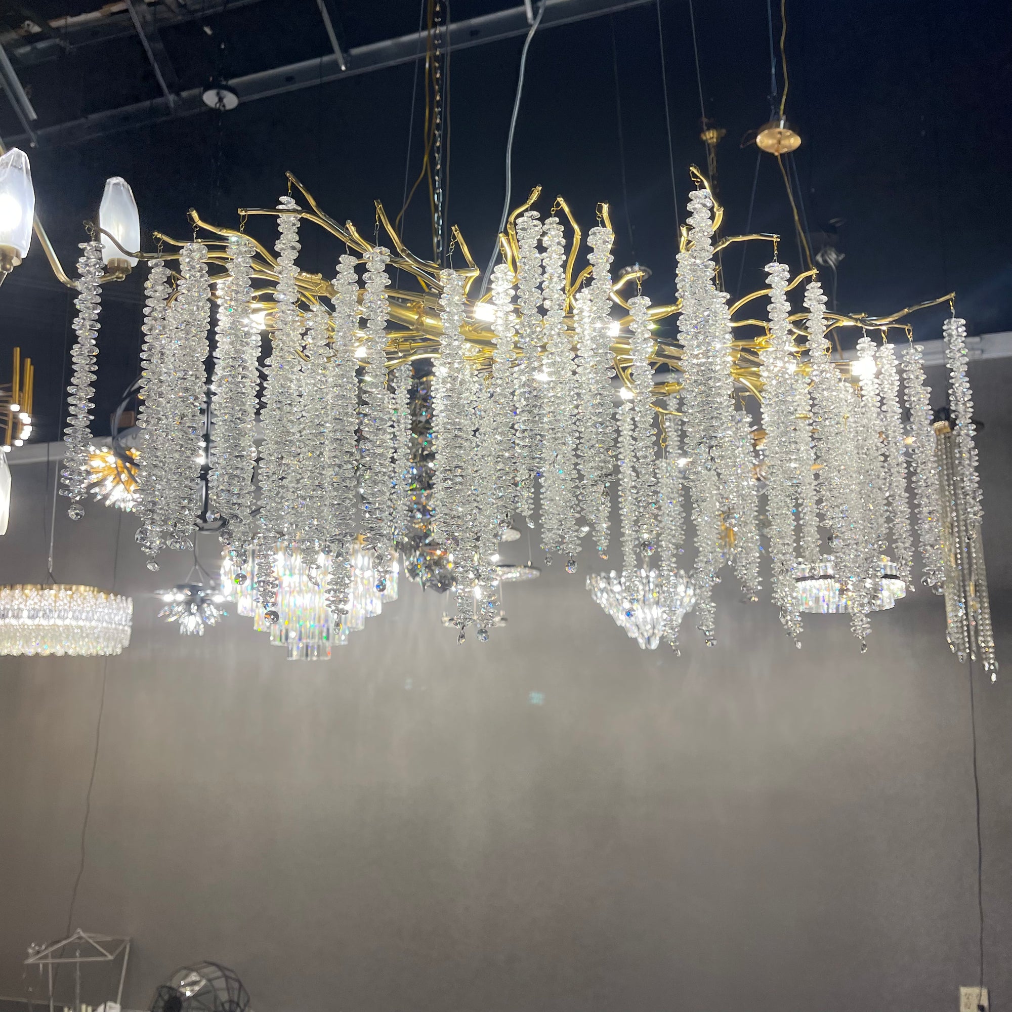 Branching Crystal Chandelier-konalight