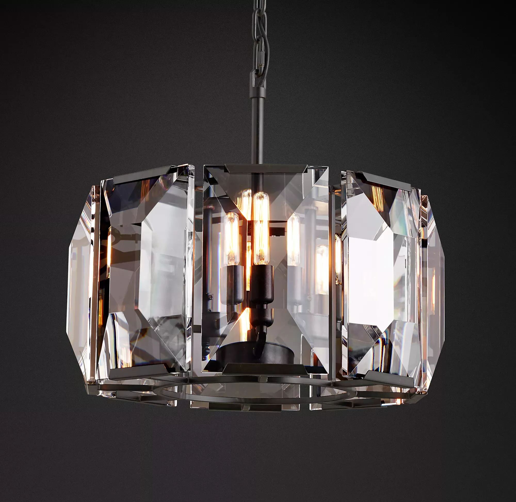 Harlow Crystal Round Chandelier 19"/31"/43"-konalight