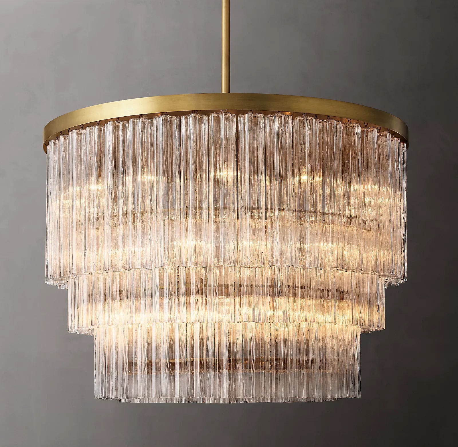 CIELO 3-Tier Round Chandelier 48" For Living Room-konalight