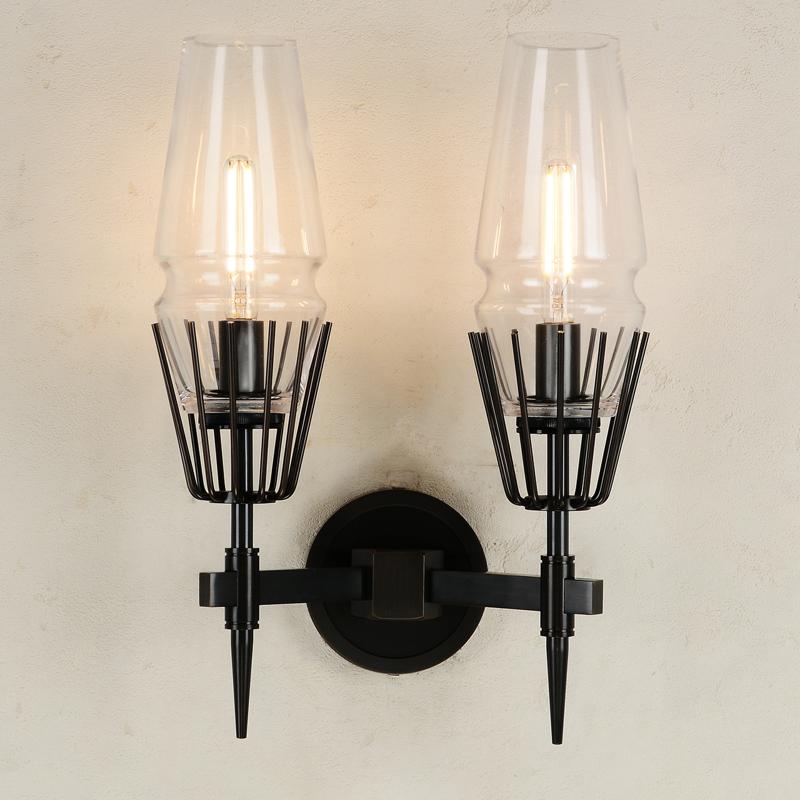 Chaillot Double Wall Sconce Modern Wall Lamp-konalight