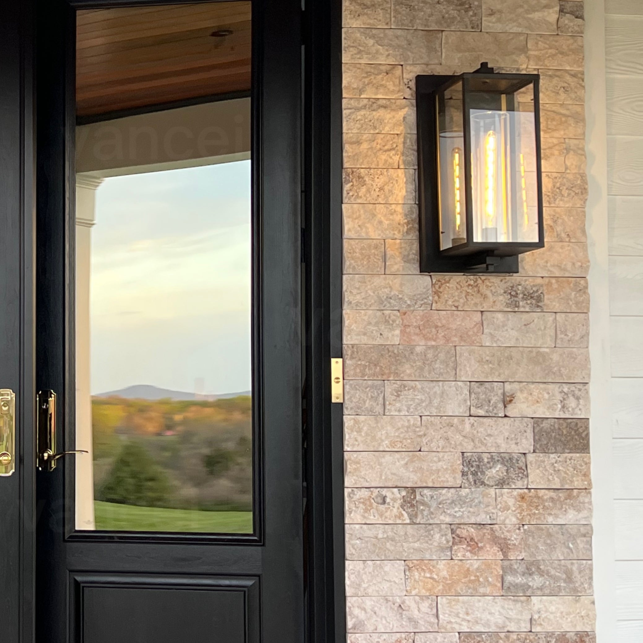 Devaux Glass Shade Wall Sconce-konalight