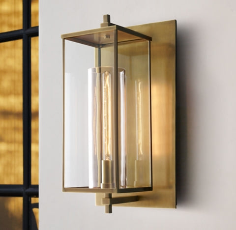 Devaux Glass Shade Wall Sconce-konalight