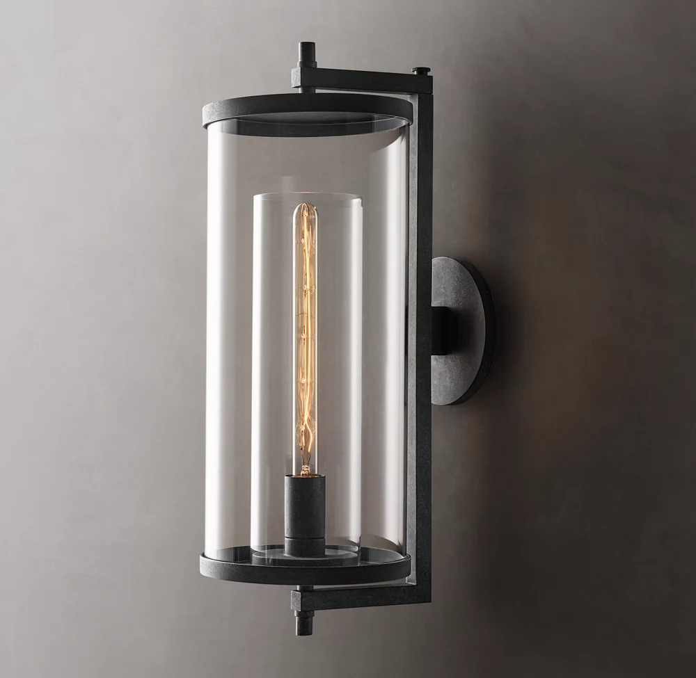 Devaux Square Shade Grand Wall Sconce 23"H-konalight