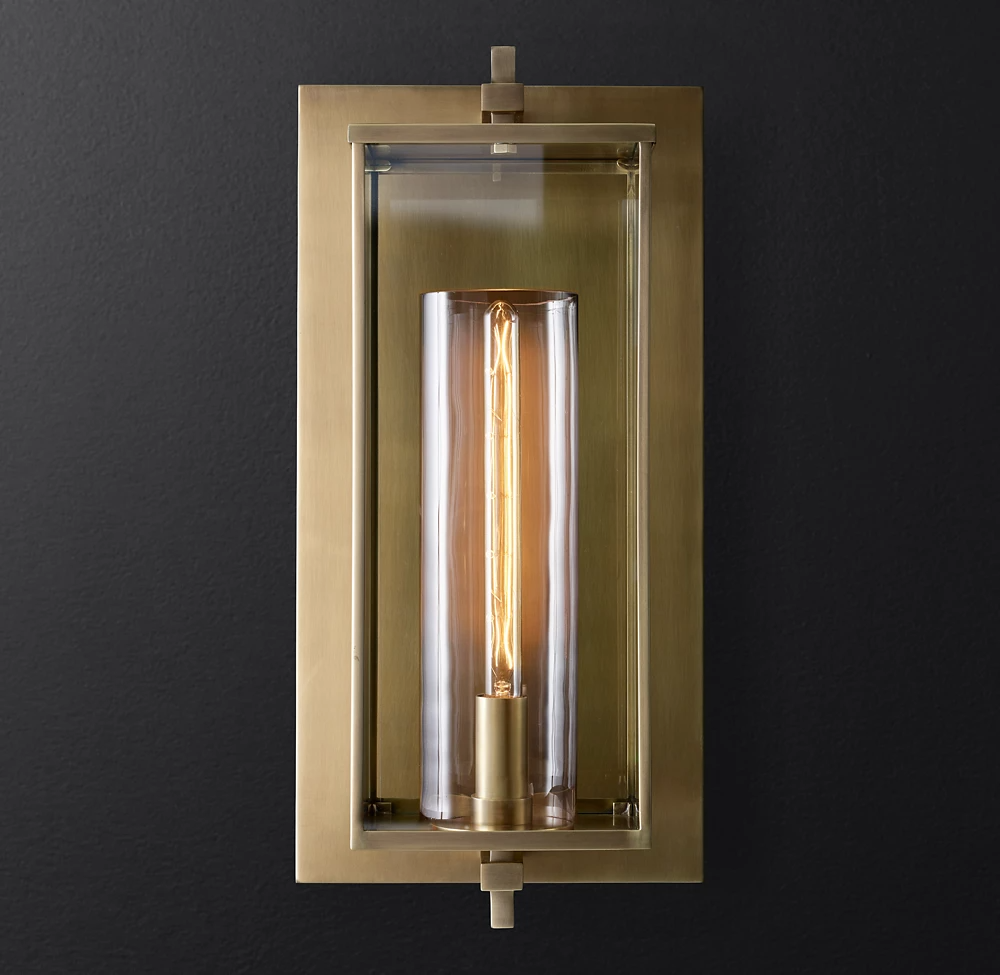 Devaux Glass Shade Wall Sconce-konalight