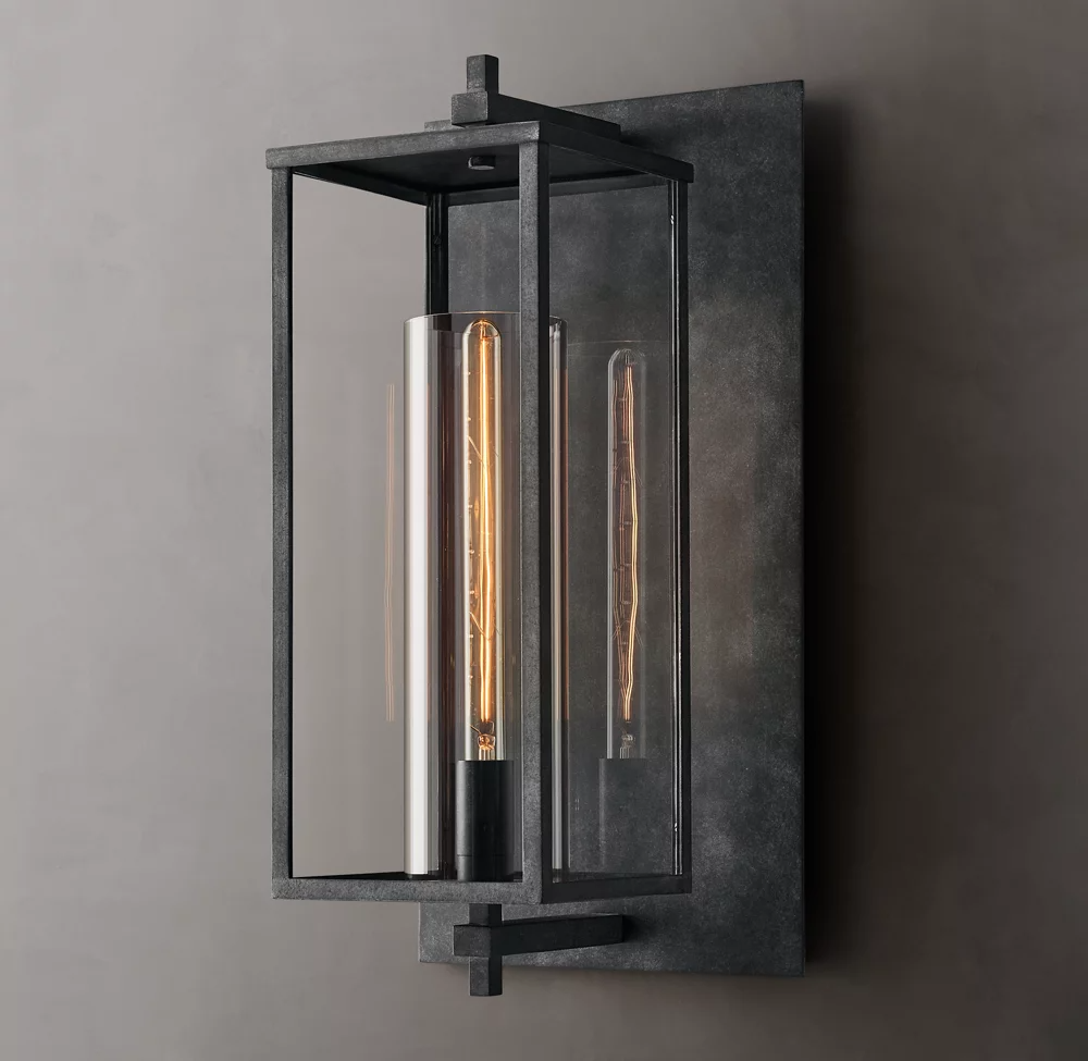 Devaux Glass Shade Wall Sconce-konalight