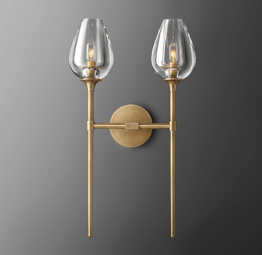 Tulip Double Head Wall Sconce For Dinning Room