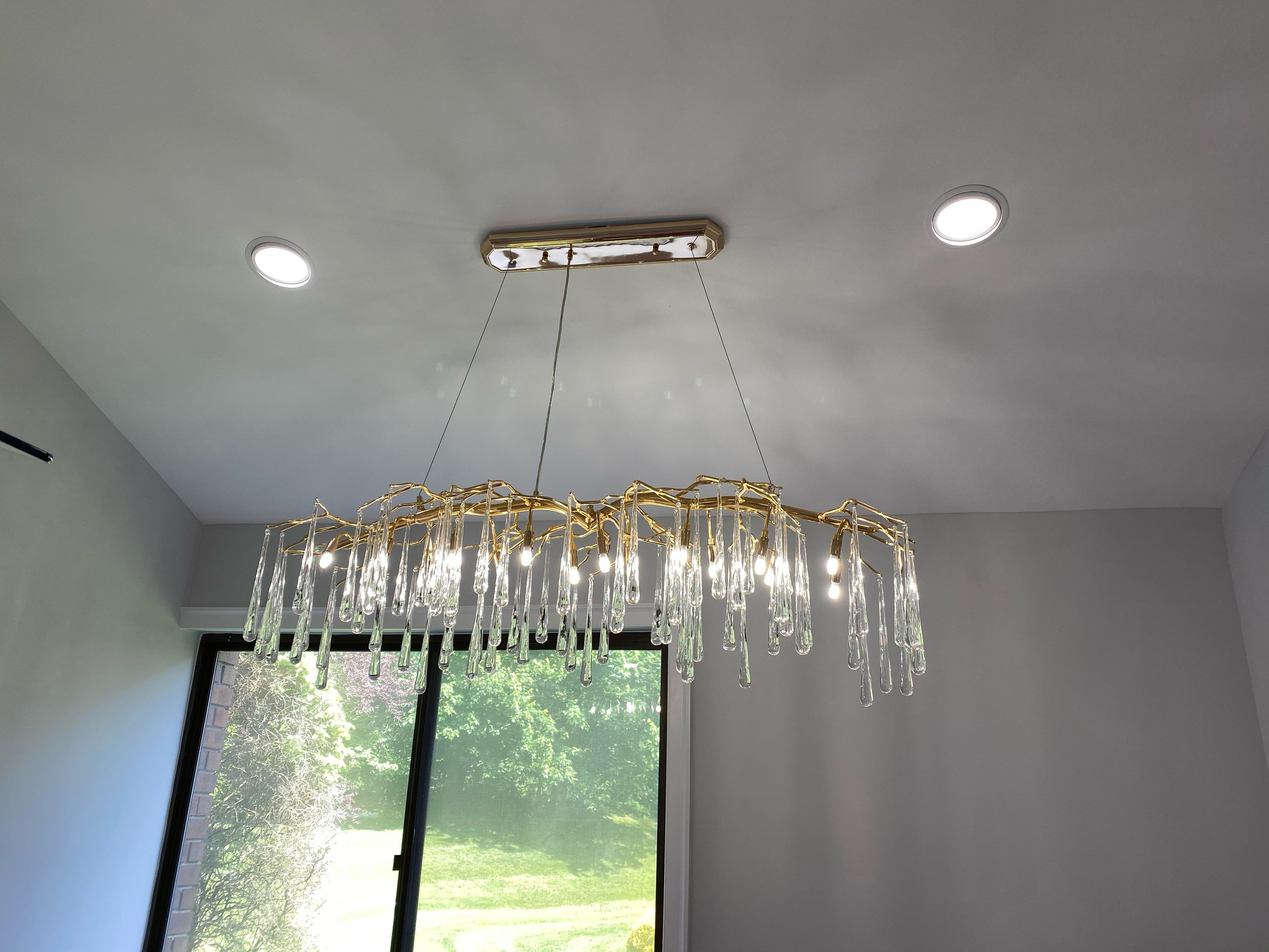 Branching Linear Organic Chandelier-konalight