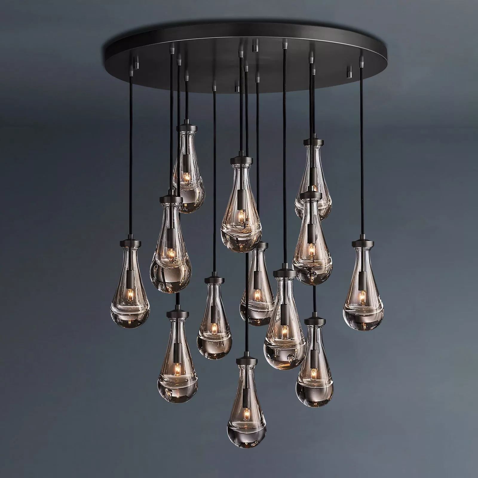 Raindrop Round Chandelier 36"-konalight