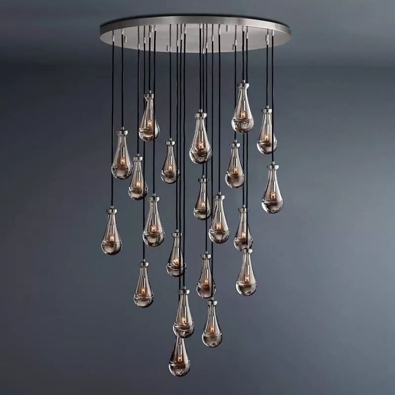 Raindrop Round Chandelier 47"-konalight