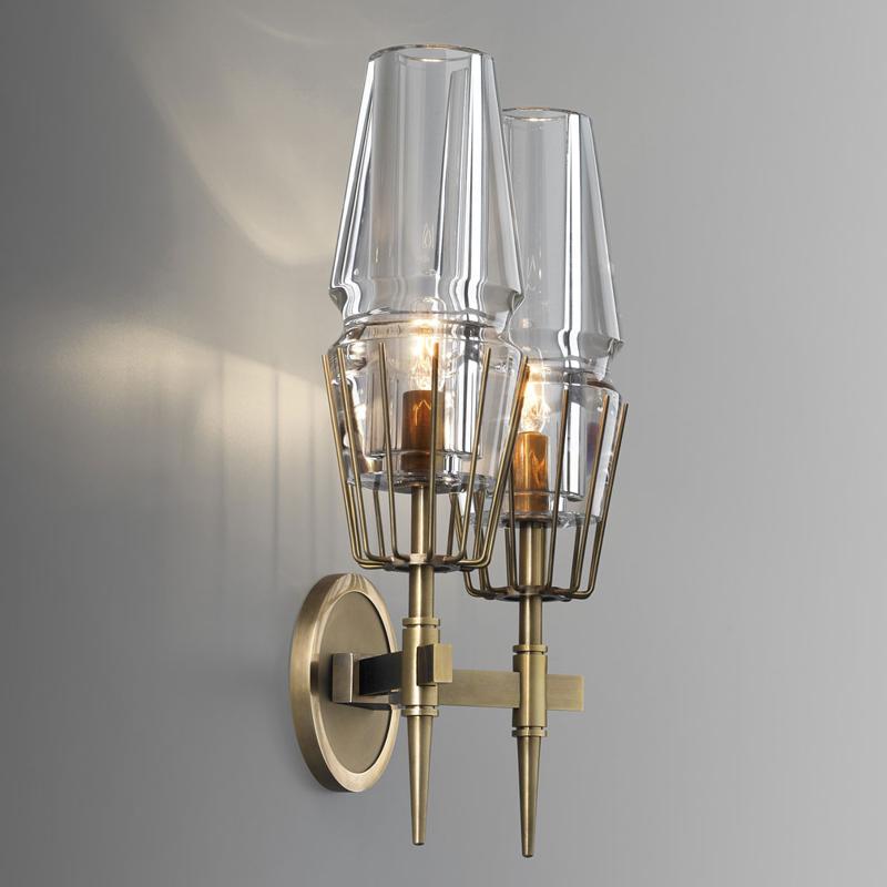 Chaillot Double Wall Sconce Modern Wall Lamp-konalight