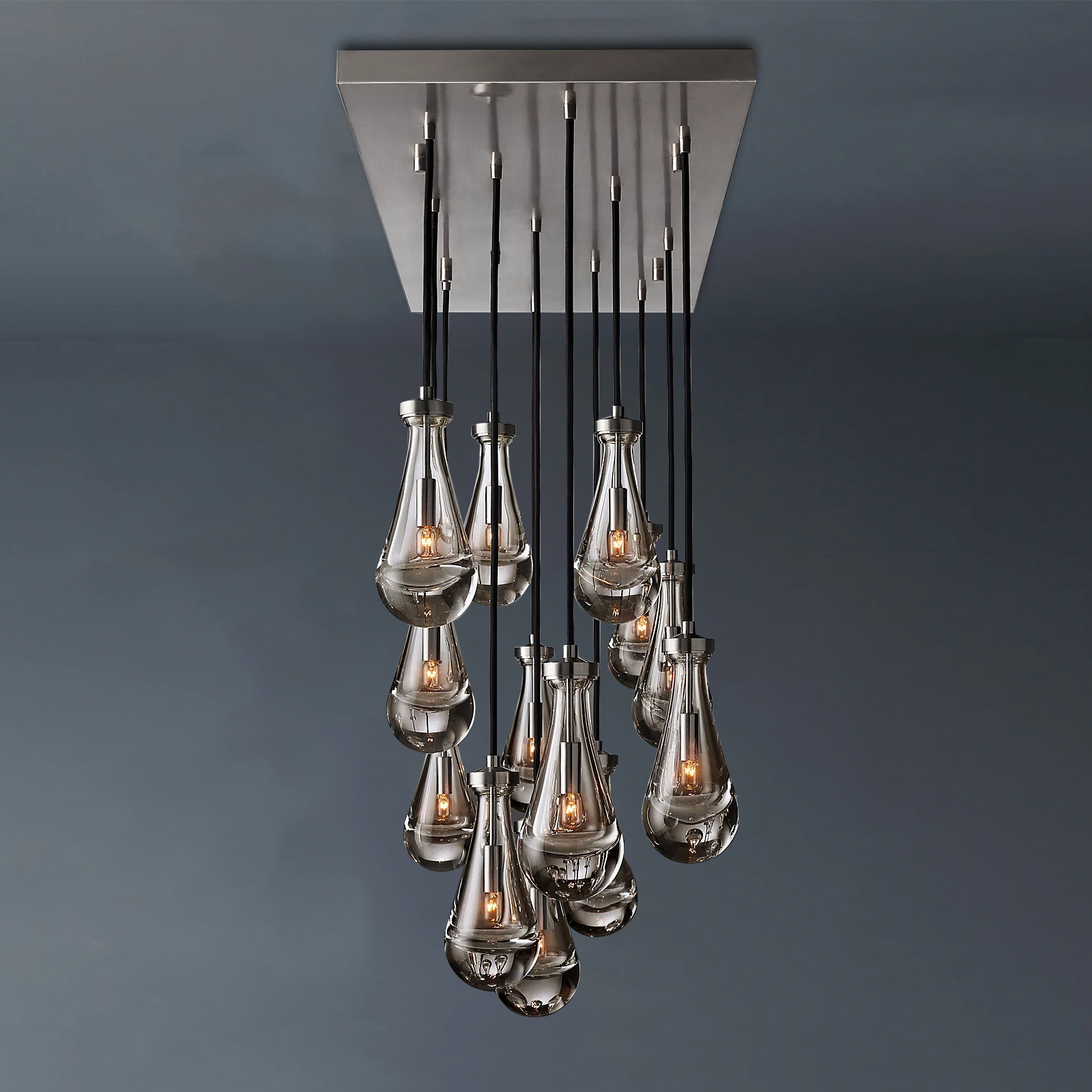 Raindrop Rectangular Chandelier 54"-konalight