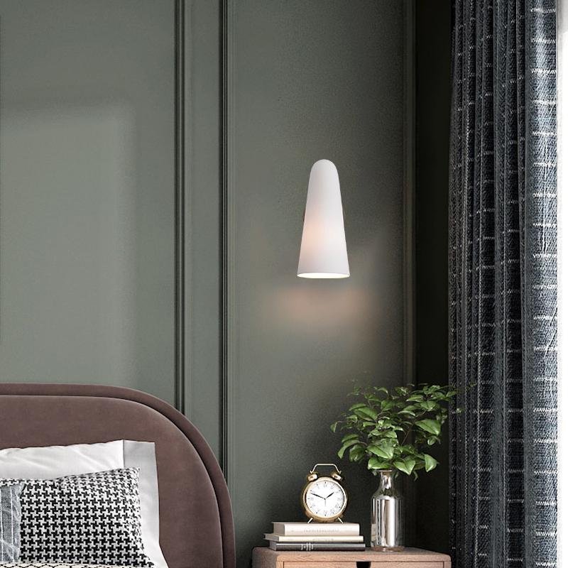 Montfaucon Brass Glass Shade Wall Sconce-konalight