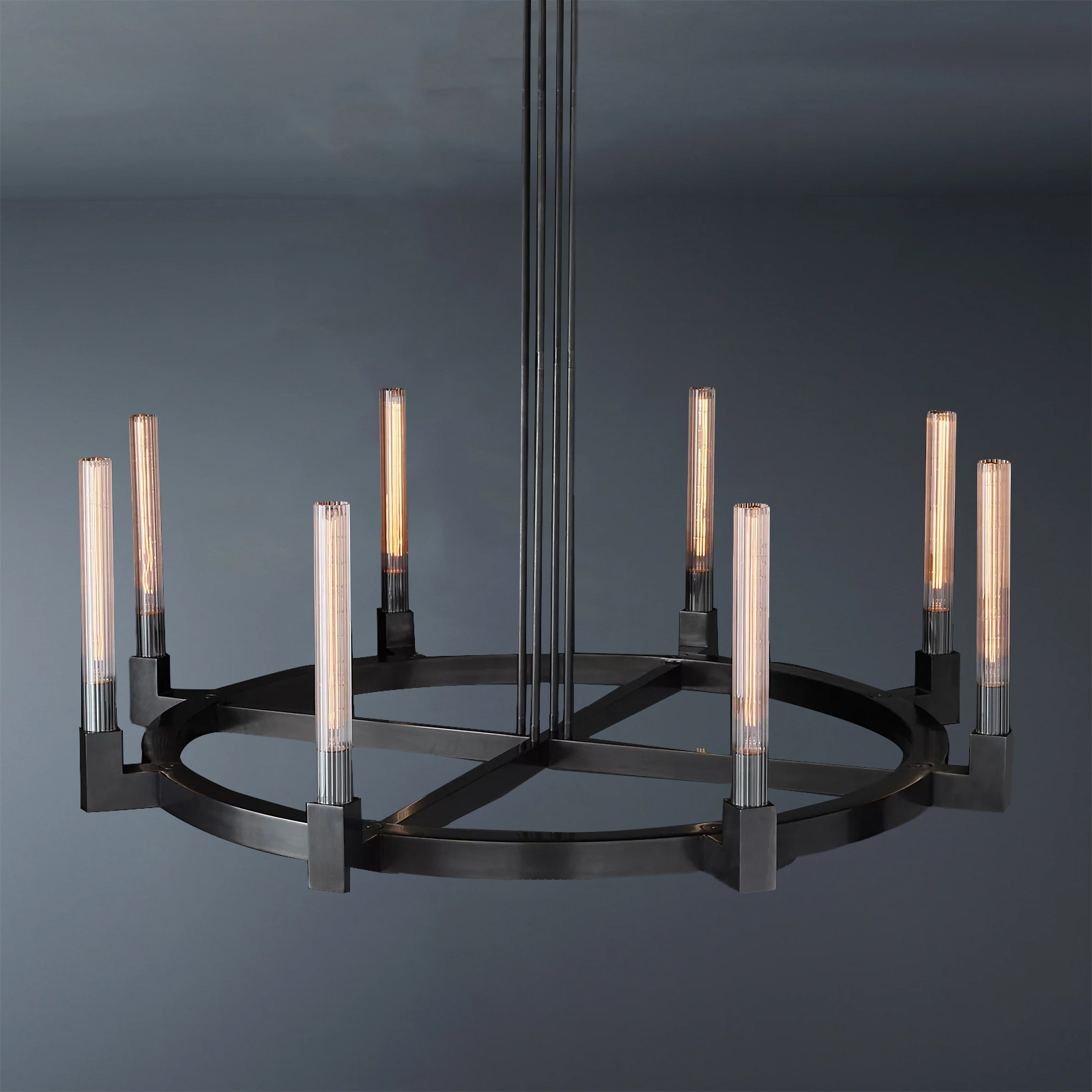Cannele Round Chandelier 48" For Living Room-konalight