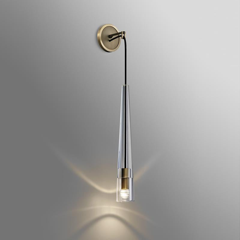 Apollin Crystal Small Wall Sconce Modern Wall Lamp-konalight