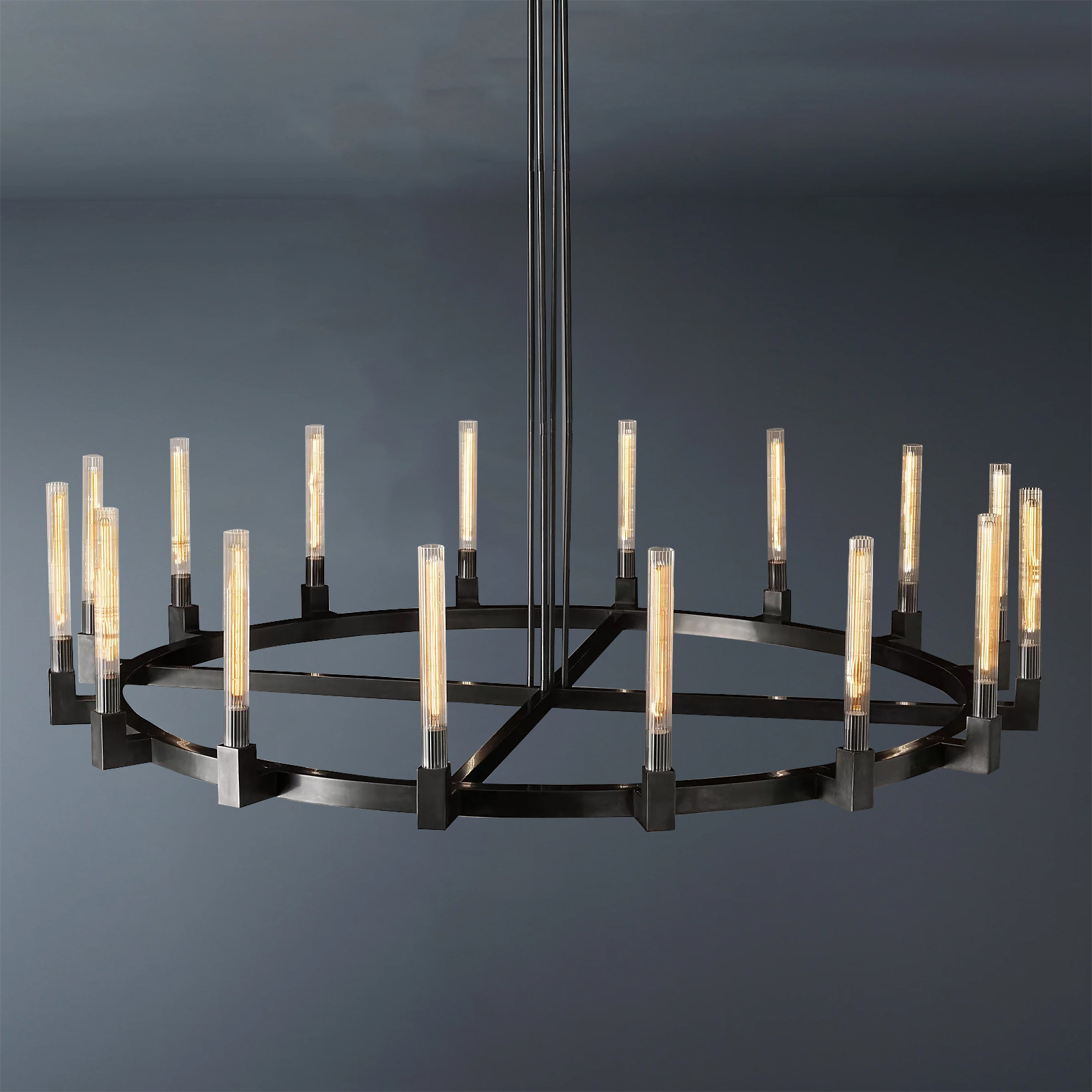 Cannele Round Chandelier 72" For Dinging Room-konalight