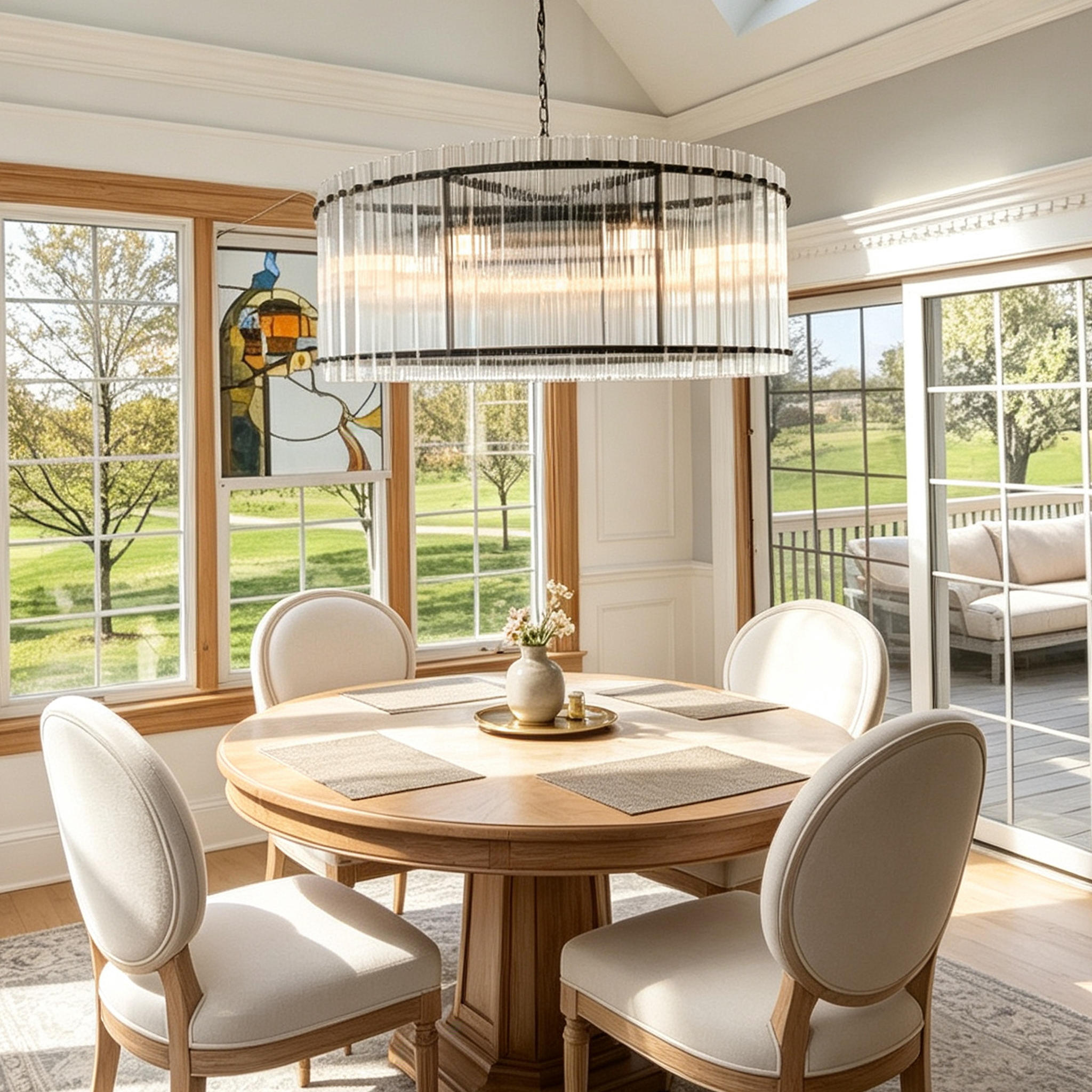 Modern San Marcol Cake Round Luxury Chandelier 48"