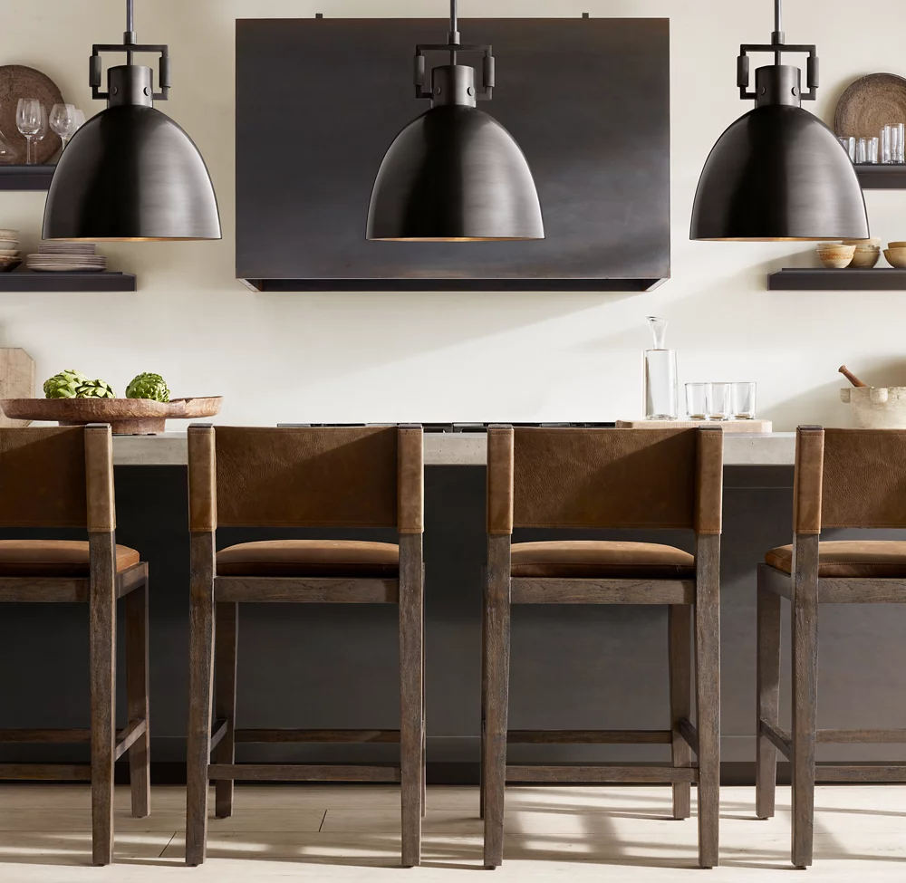 Machinist Metal Glass Shade Pendant Lamp-konalight