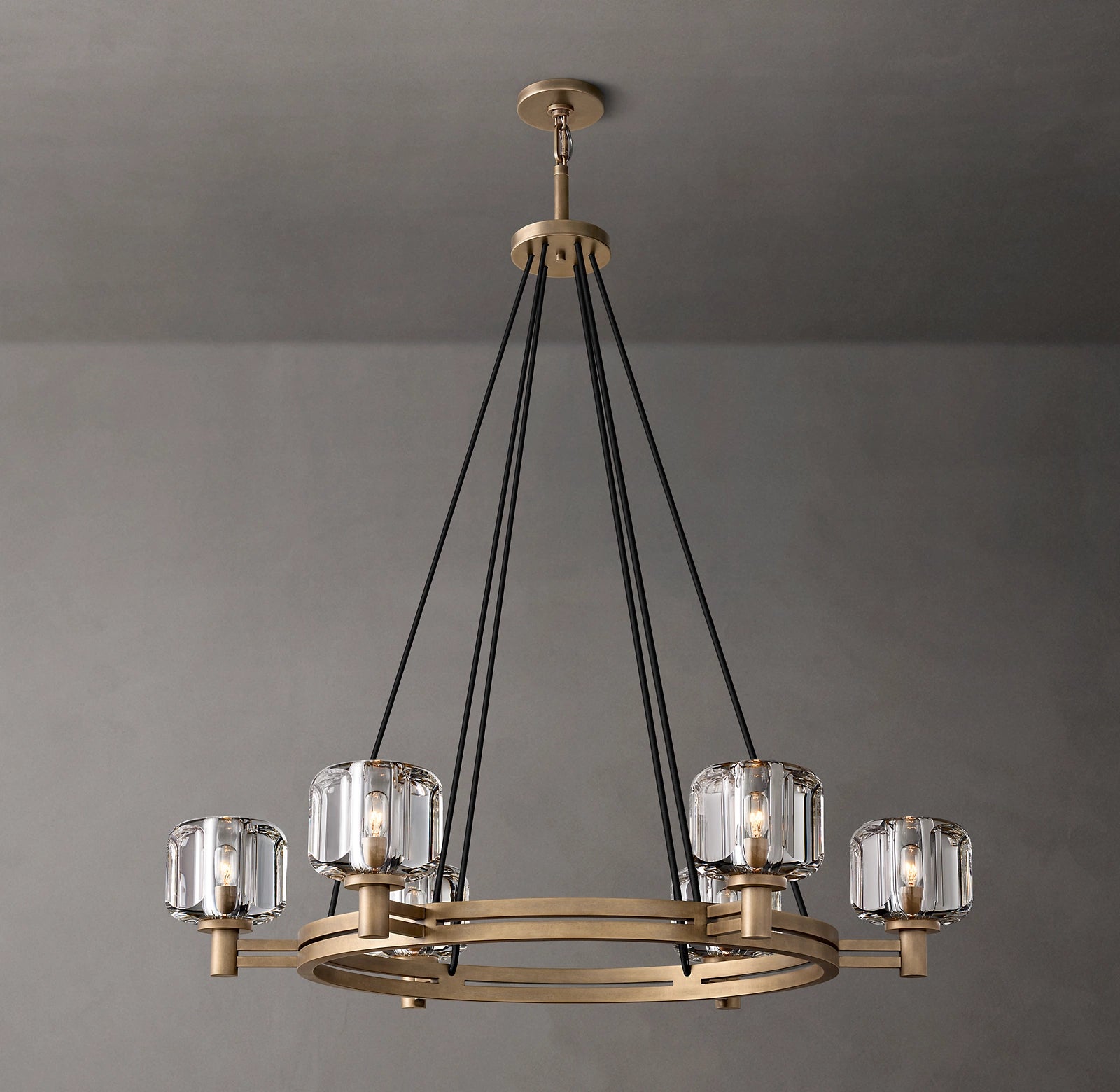 Demaret Round Chandelier 36" for Living Room, Bedroom,Dining Room-konalight