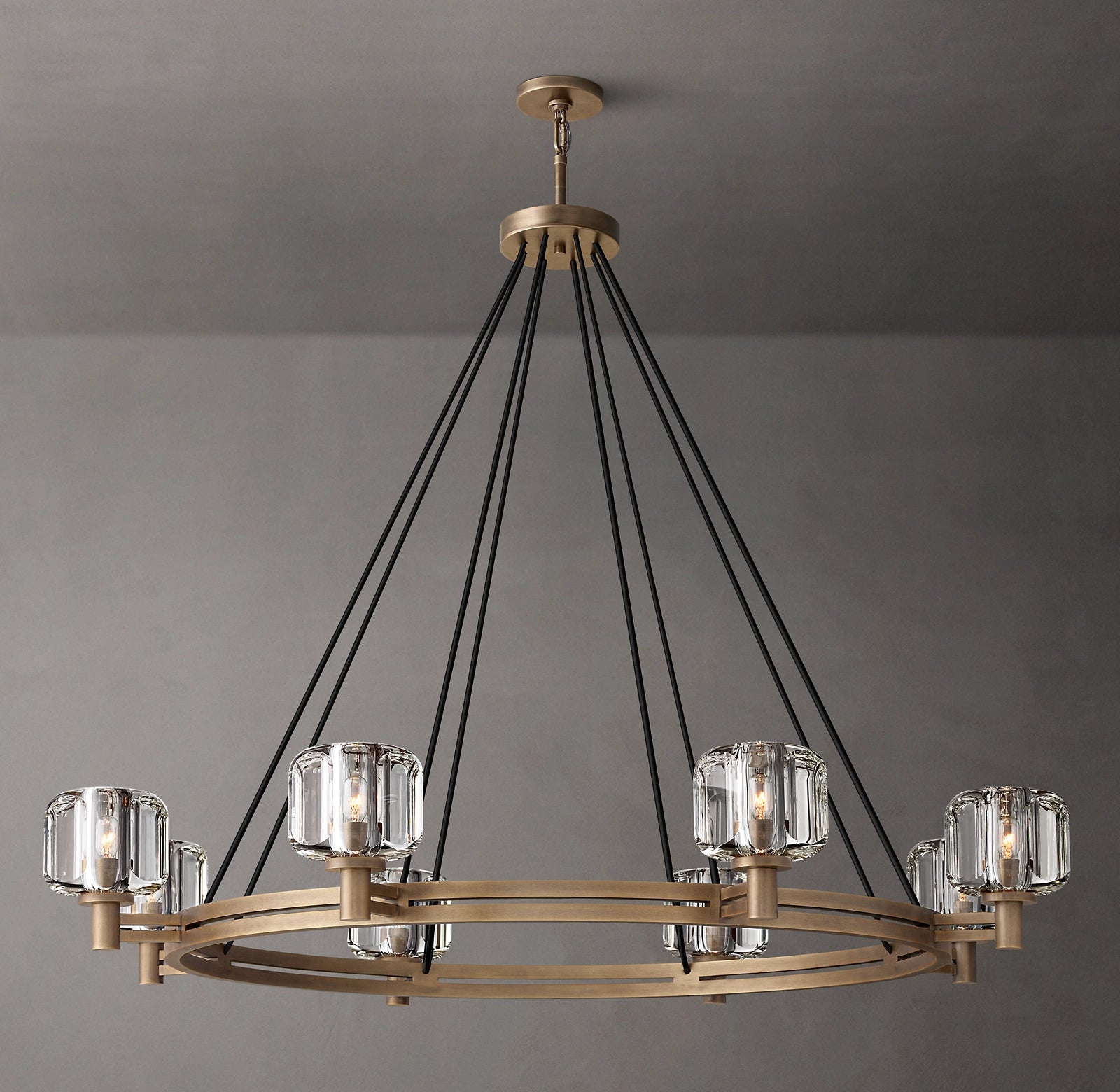 Demaret  Round Chandelier 48" for Living Room, Bedroom,Dining Room-konalight