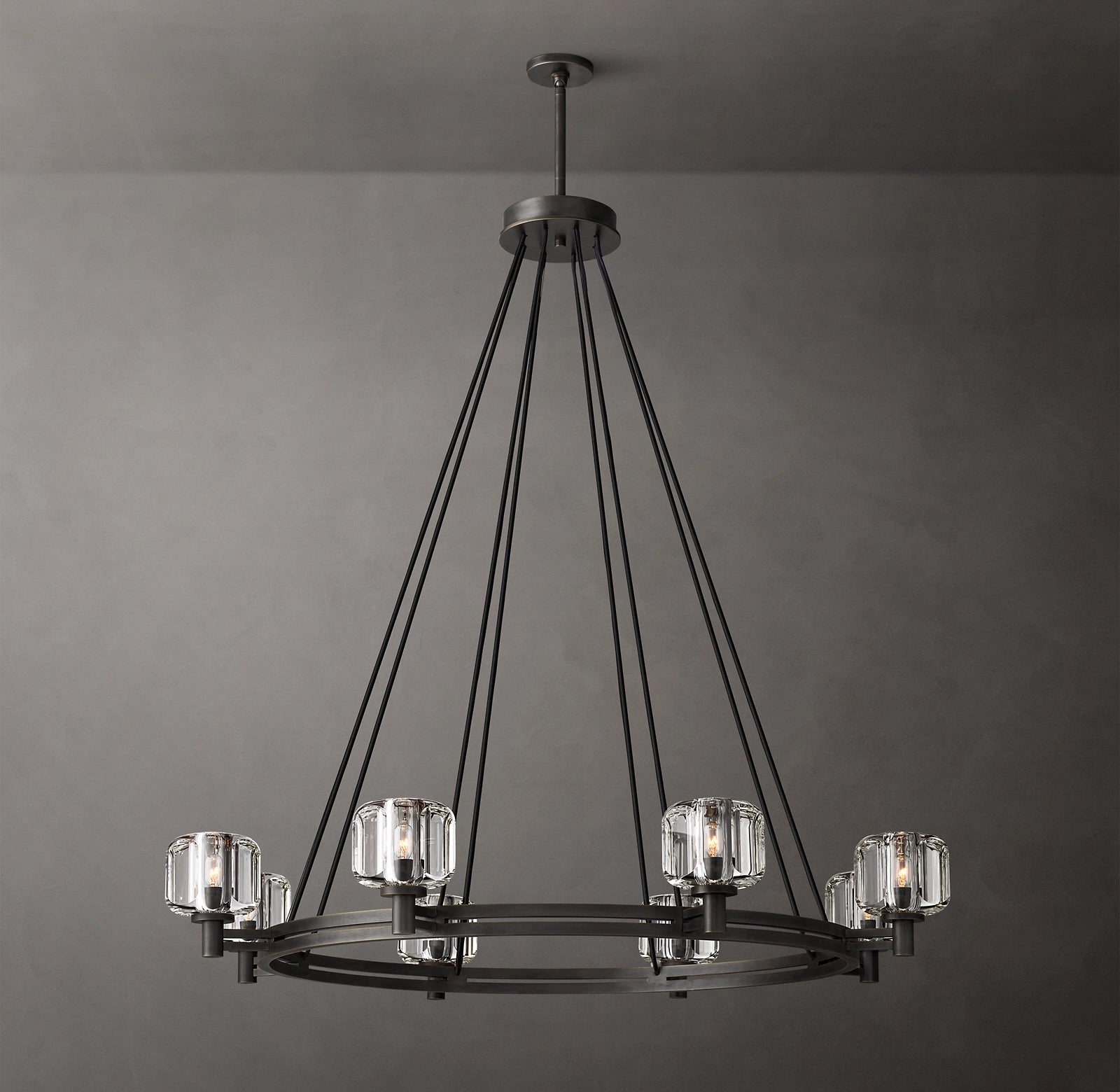 Demaret  Round Chandelier 48" for Living Room, Bedroom,Dining Room-konalight