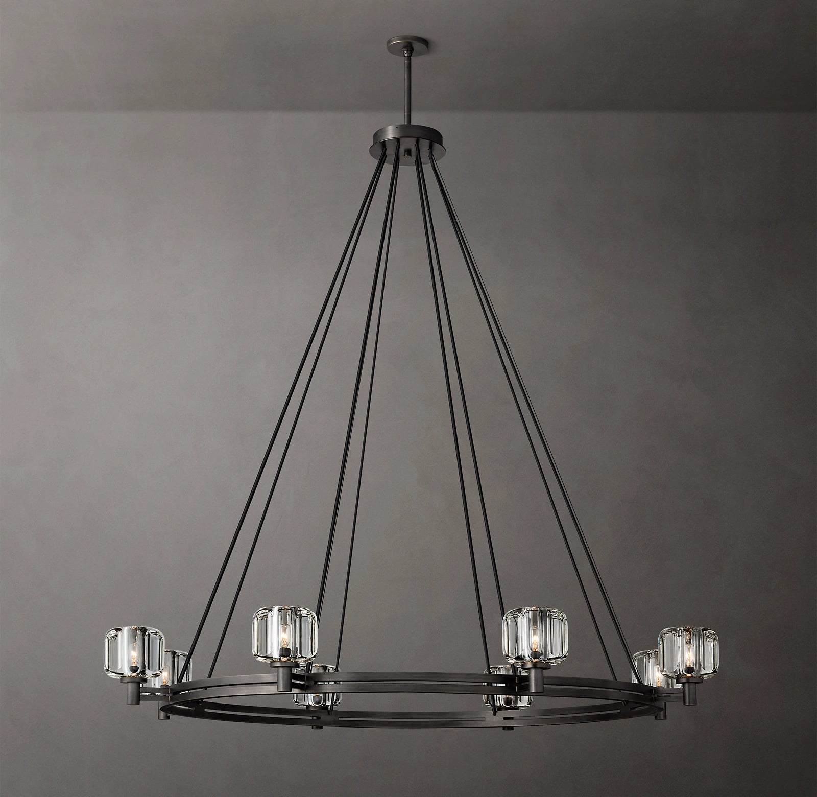 Demaret  Round Chandelier 60" for Living Room, Bedroom, Dining Room-konalight
