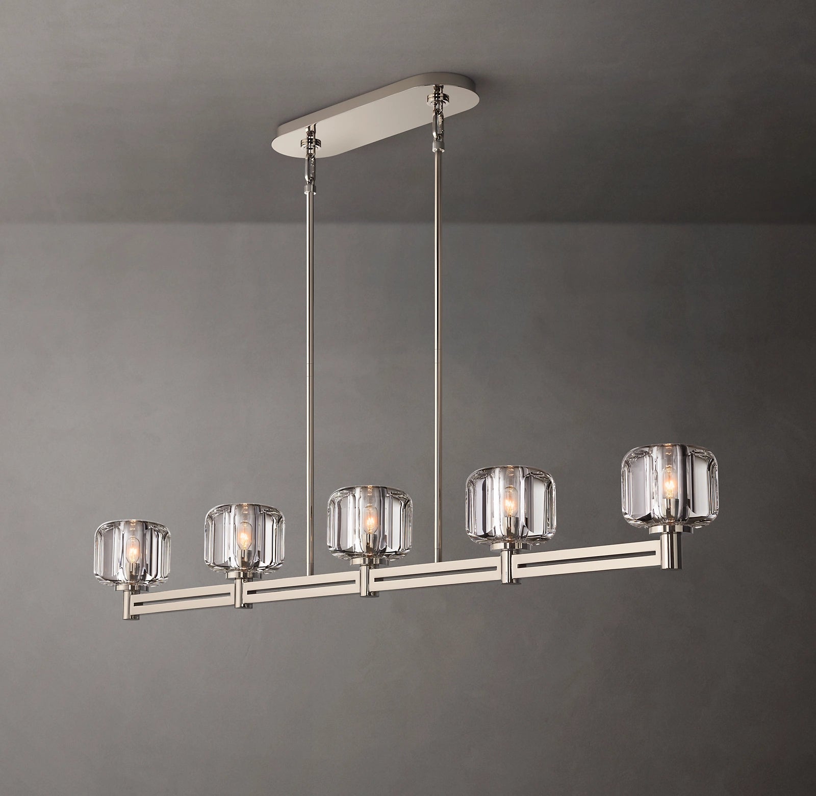 Demaret Linear Chandelier 54" for Living Room, Bedroom,Kitchen Island-konalight