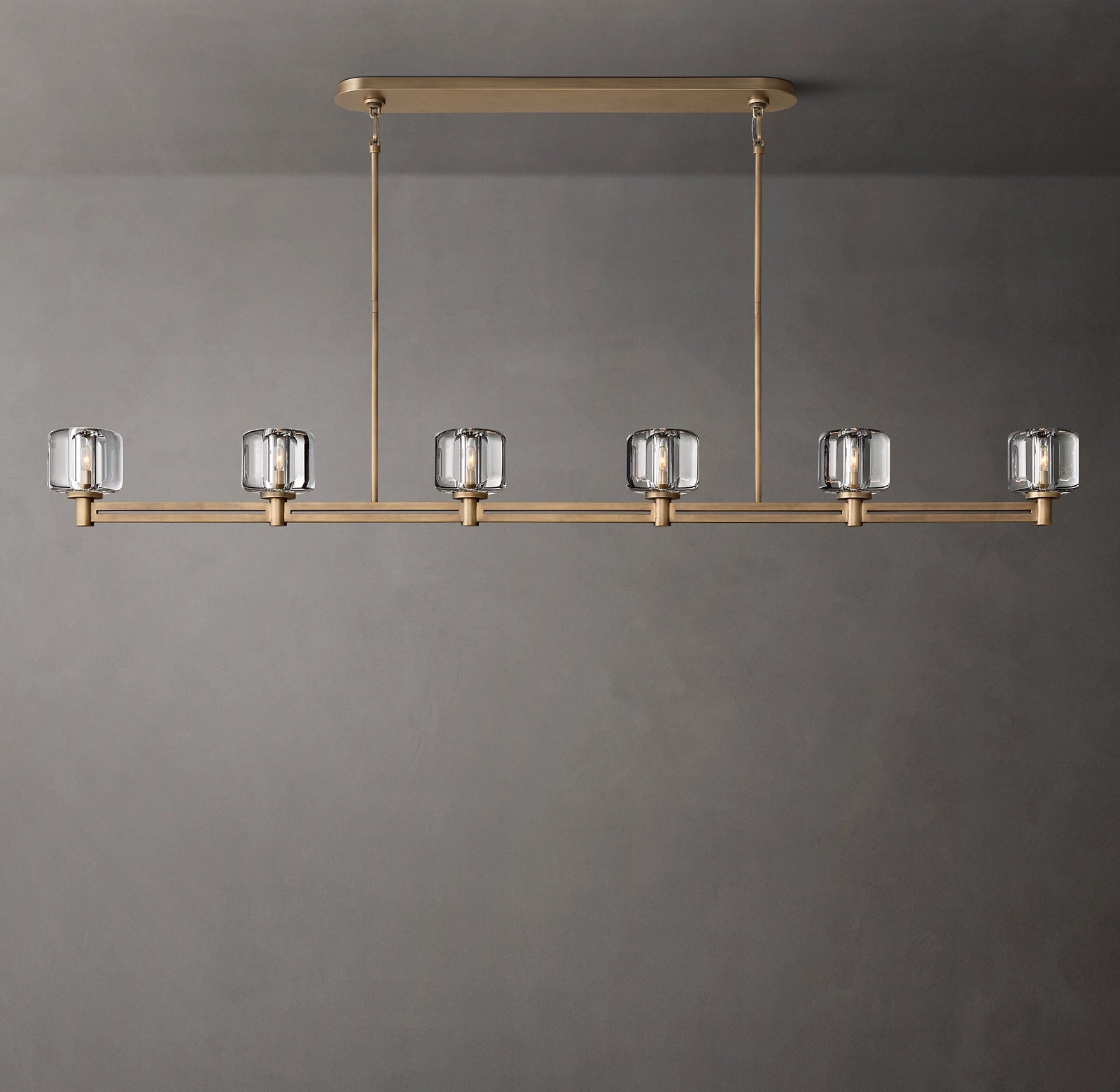 Demaret Linear Chandelier 72" for Living Room, Bedroom,Kitchen Island-konalight