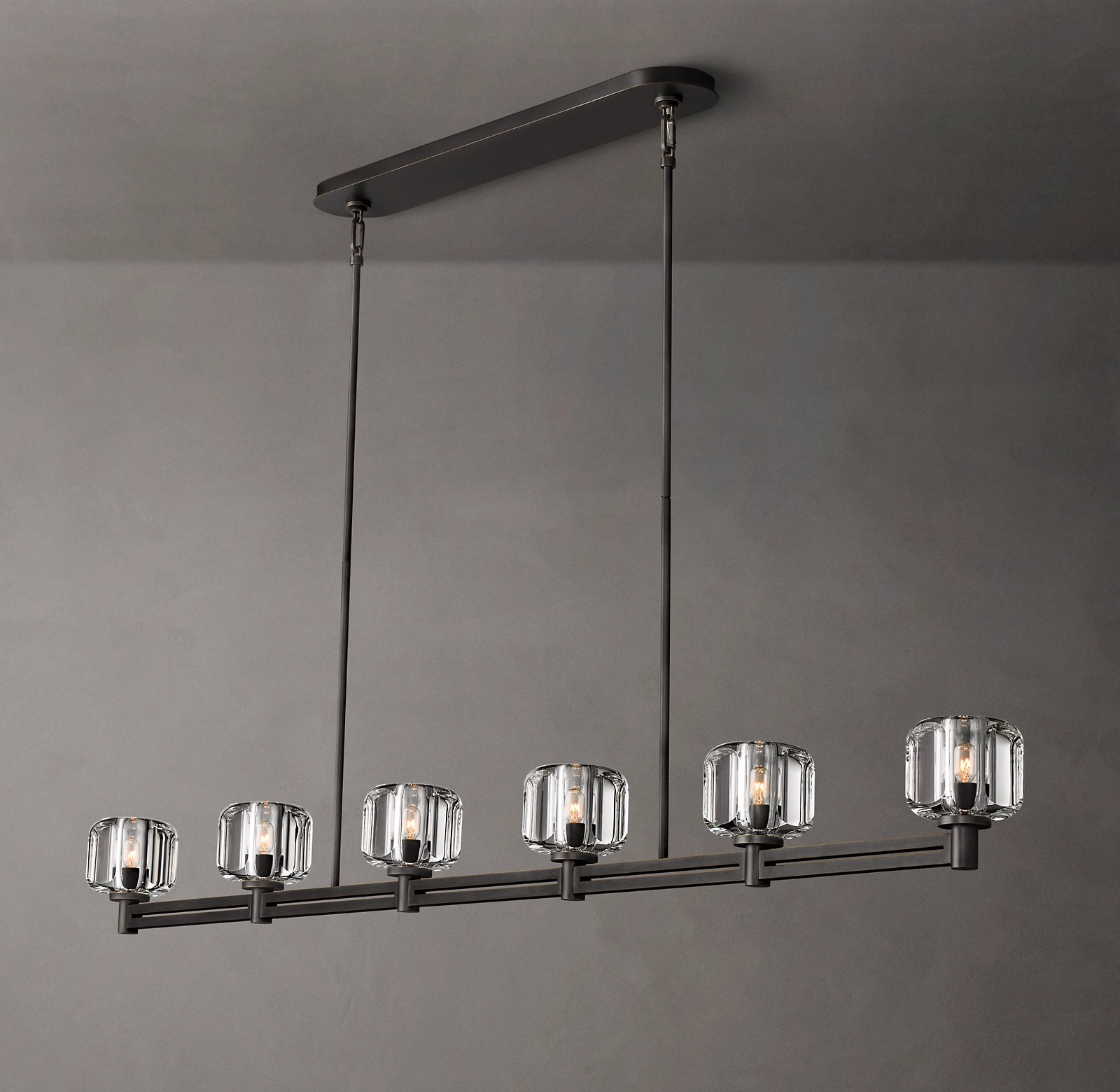 Demaret Linear Chandelier 72" for Living Room, Bedroom,Kitchen Island-konalight