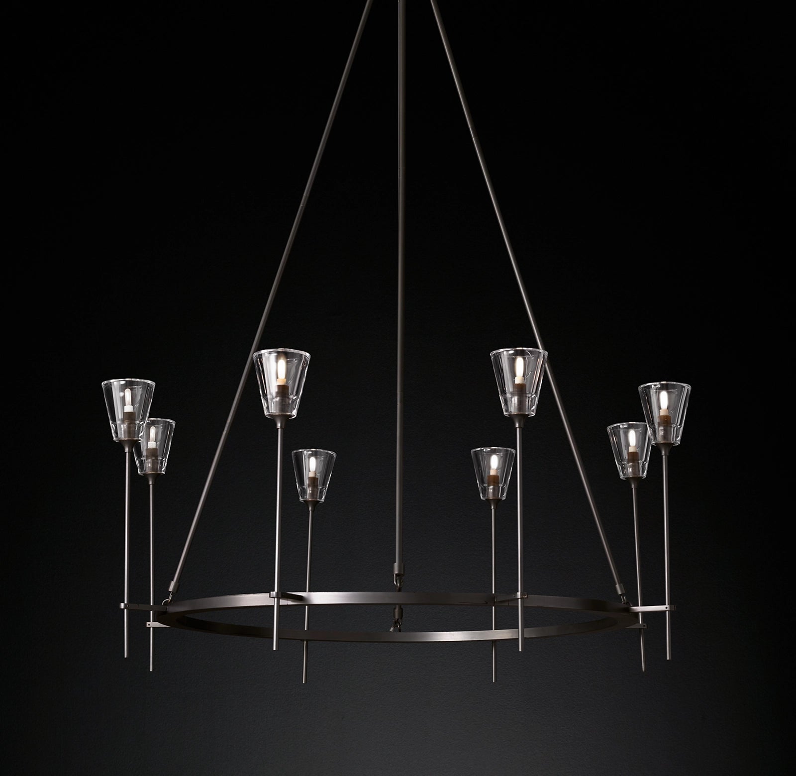 Torche Round Chandelier 46", Modern chandelier living room-konalight