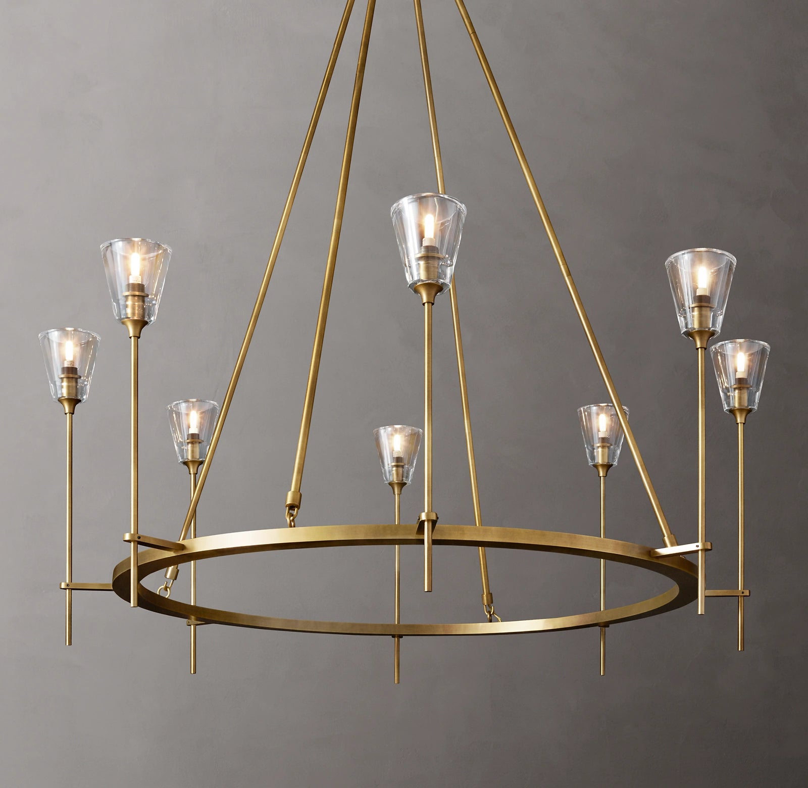 Torche Round Chandelier 46", Modern chandelier living room-konalight