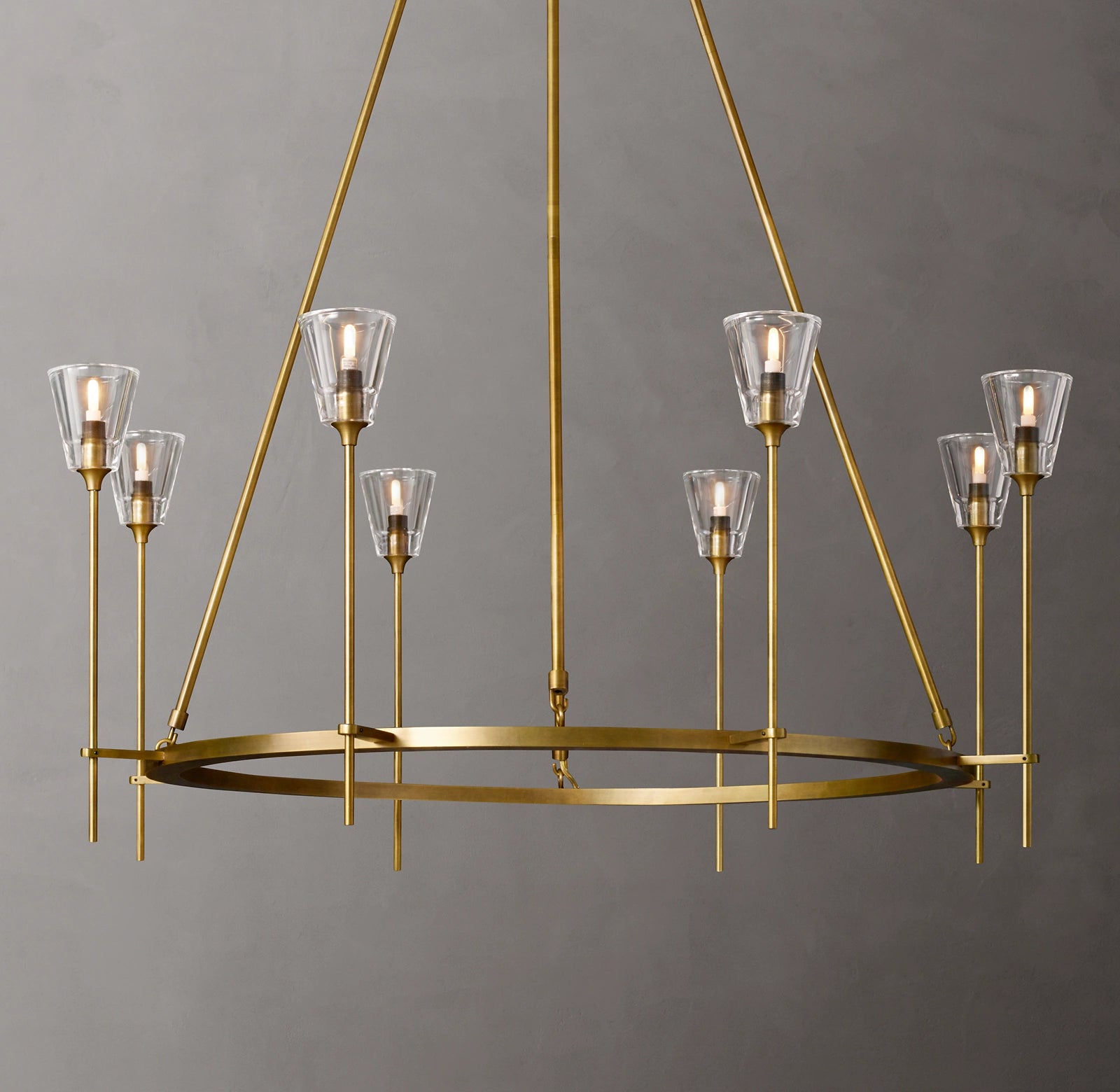 Torche Round Chandelier 46", Modern chandelier living room-konalight