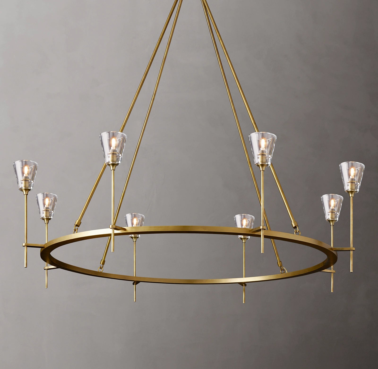 Torche Round Chandelier 58", Modern luxury chandelier-konalight