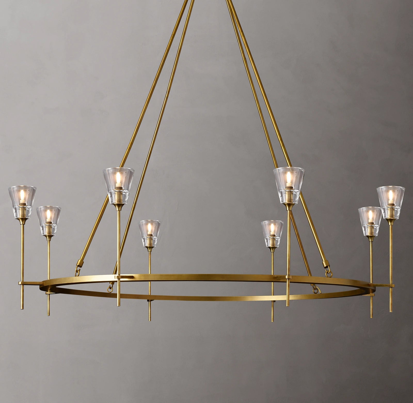 Torche Round Chandelier 58", Modern luxury chandelier-konalight
