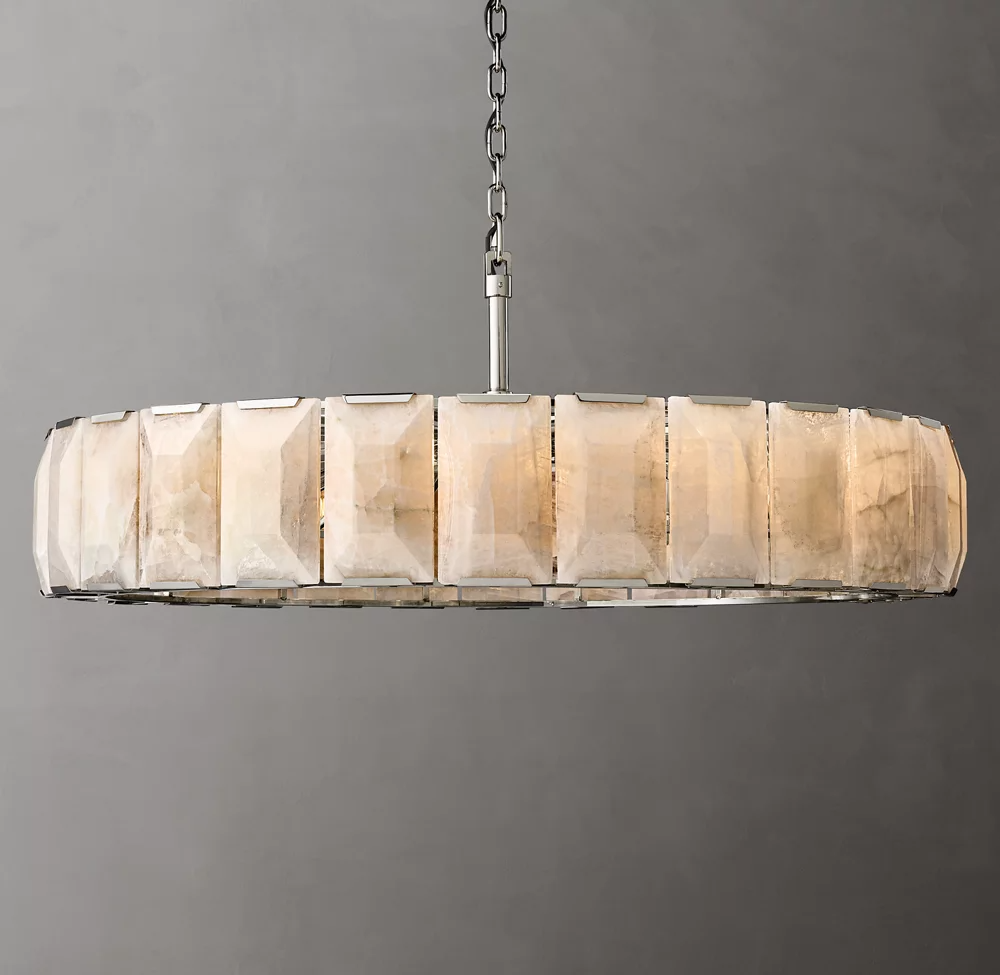 Harlow Calcite Round Chandelier D 60"-konalight