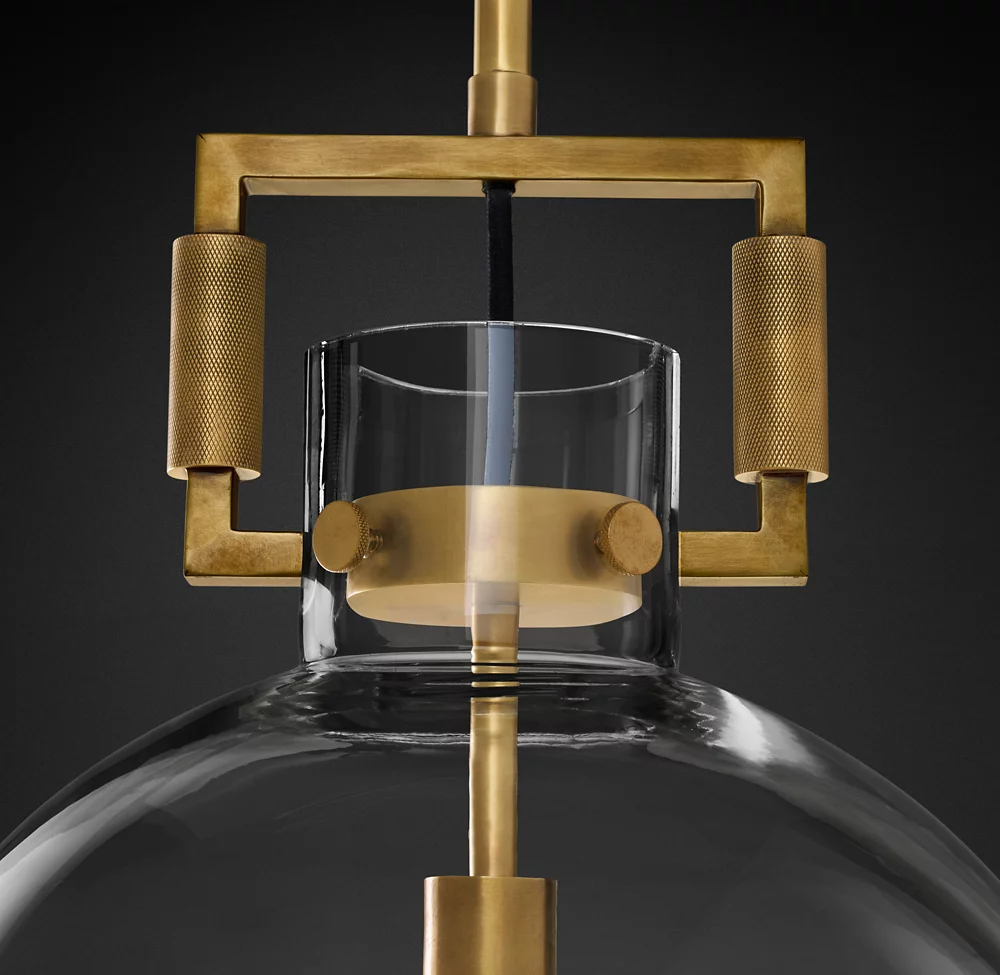 Machinist Glass Shade Pendant Lamp-konalight