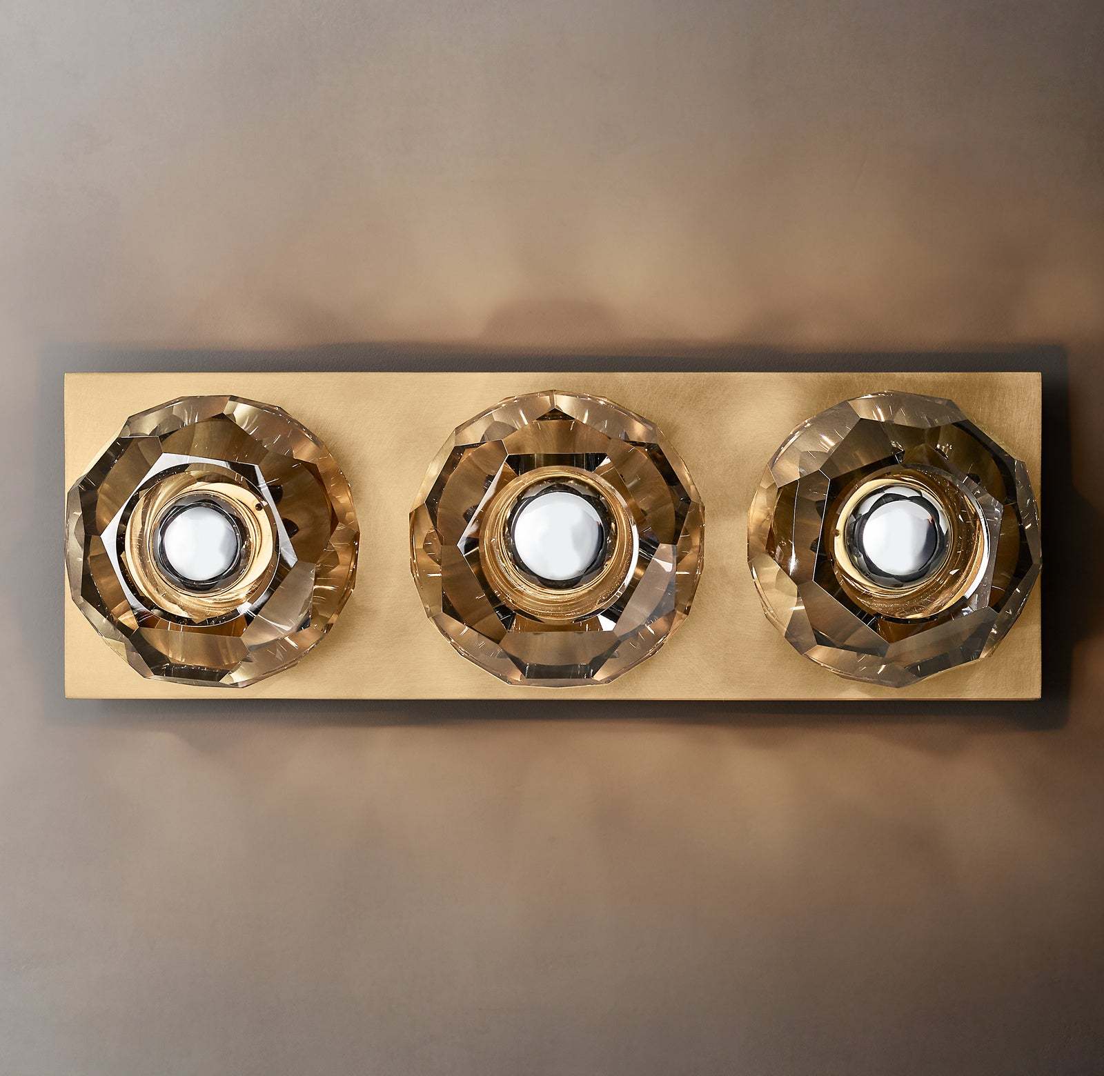 Boule De Smoke Crystal Linear Wall Sconce-konalight