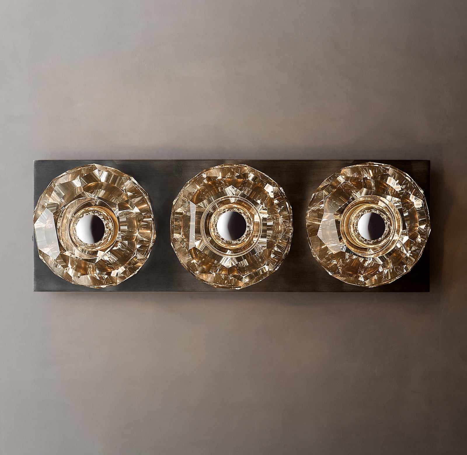 Boule De Smoke Crystal Linear Wall Sconce-konalight