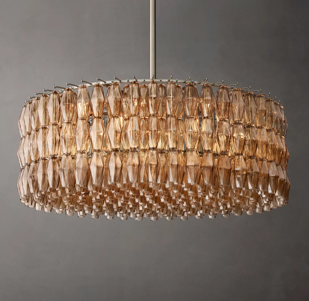 Mia Glass Round Chandelier 47" For Dinning Room-konalight