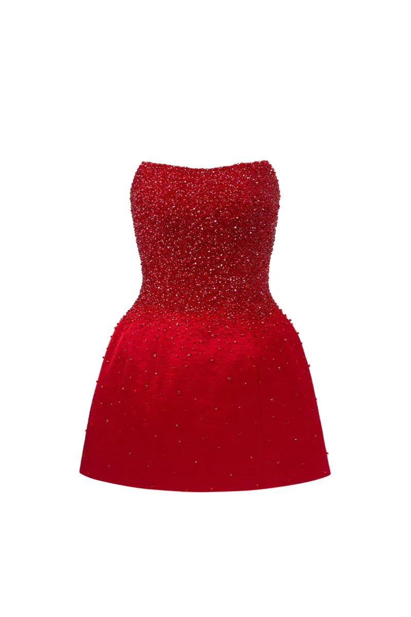 Cadence A-line Cape Sleeve Mini Dress