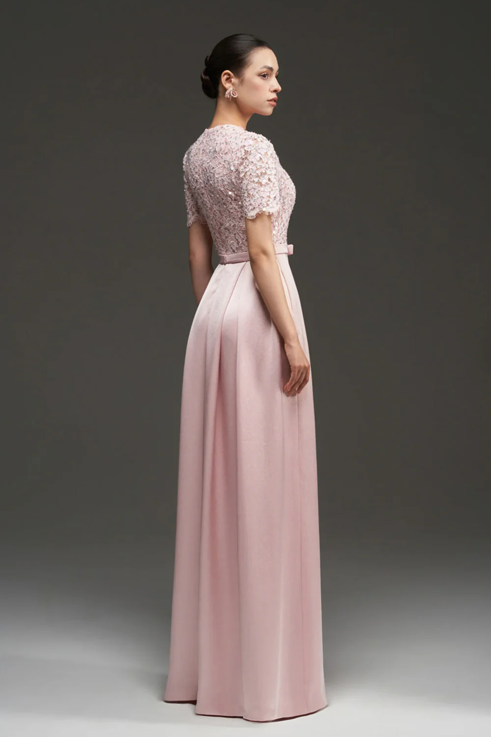 Lyanna A-line Draped Maxi Dress