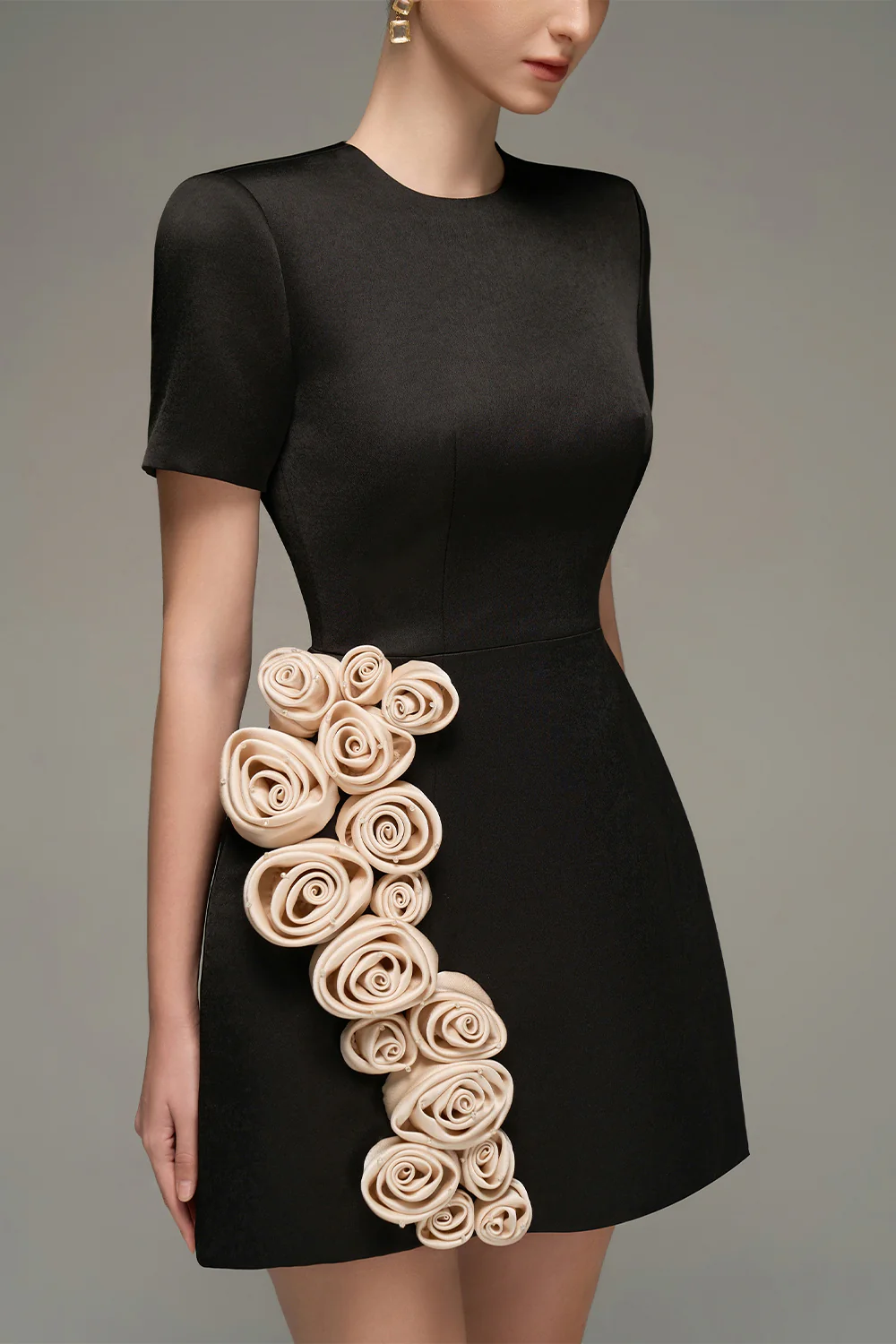 Rylan A-line Applique Mini Dress