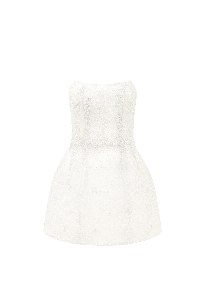 Mae A-line Lace Mini Dress