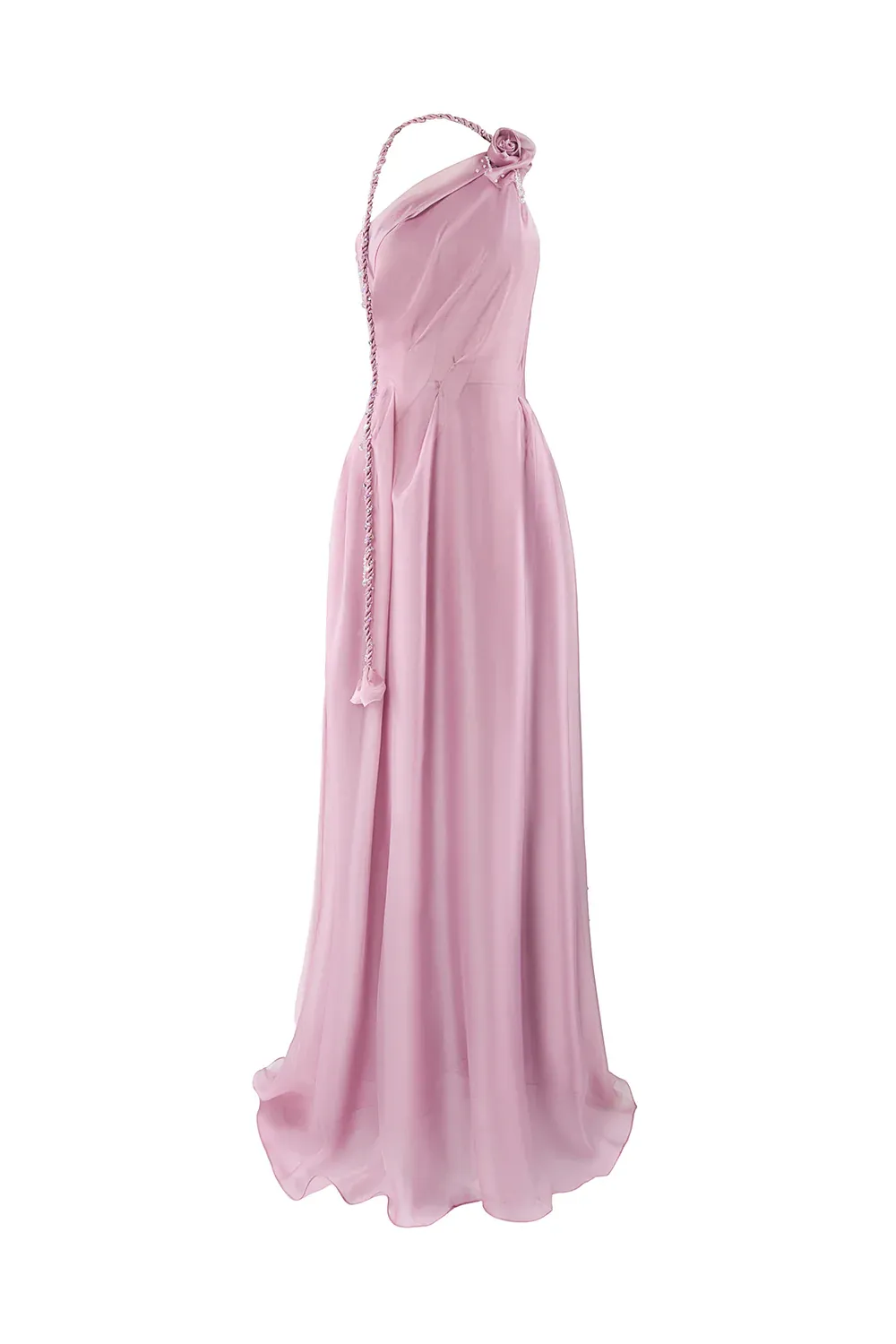 Amouria A-line Sleeveless Organza Floor Length Dress