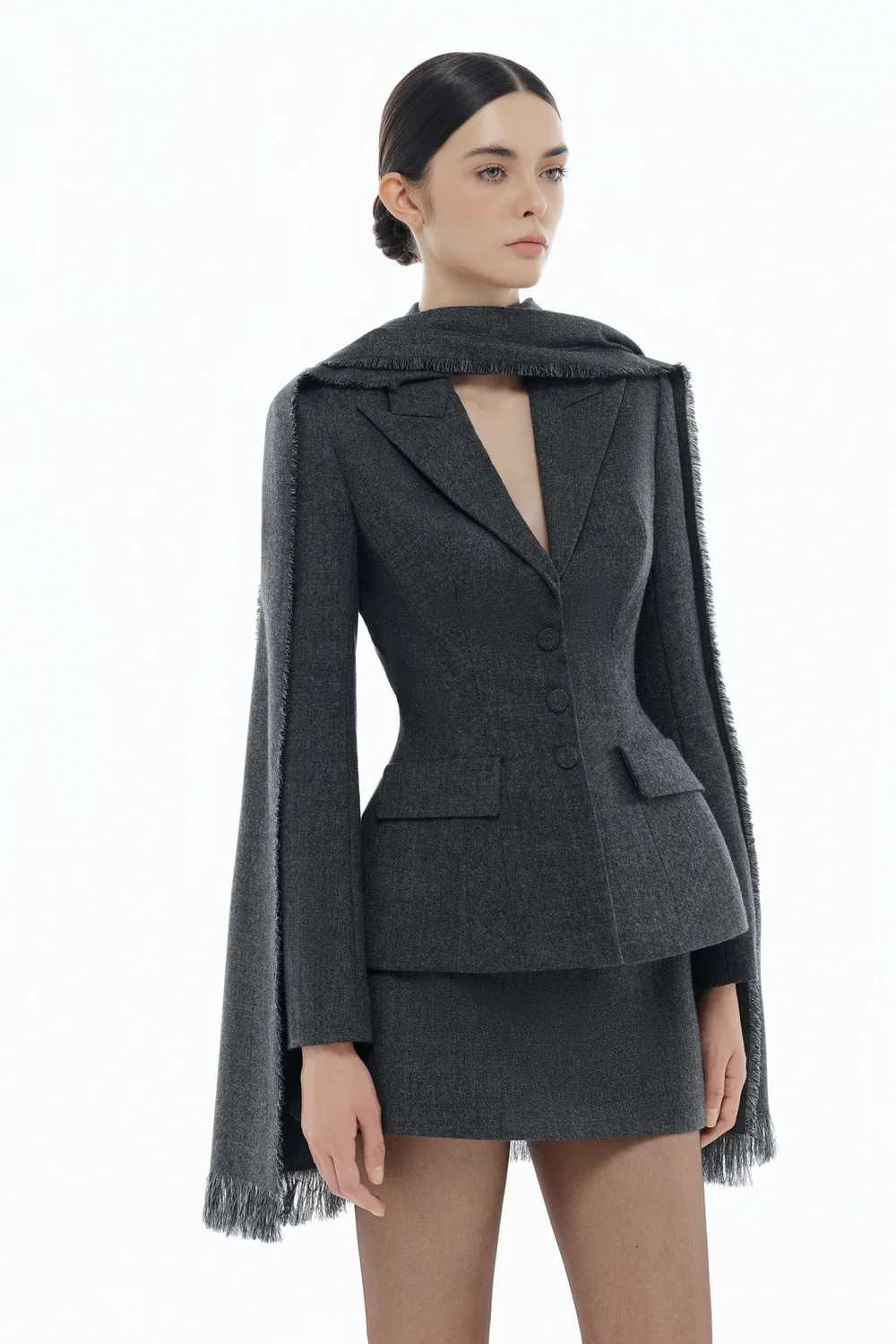 Clara A-line Wool Skirt